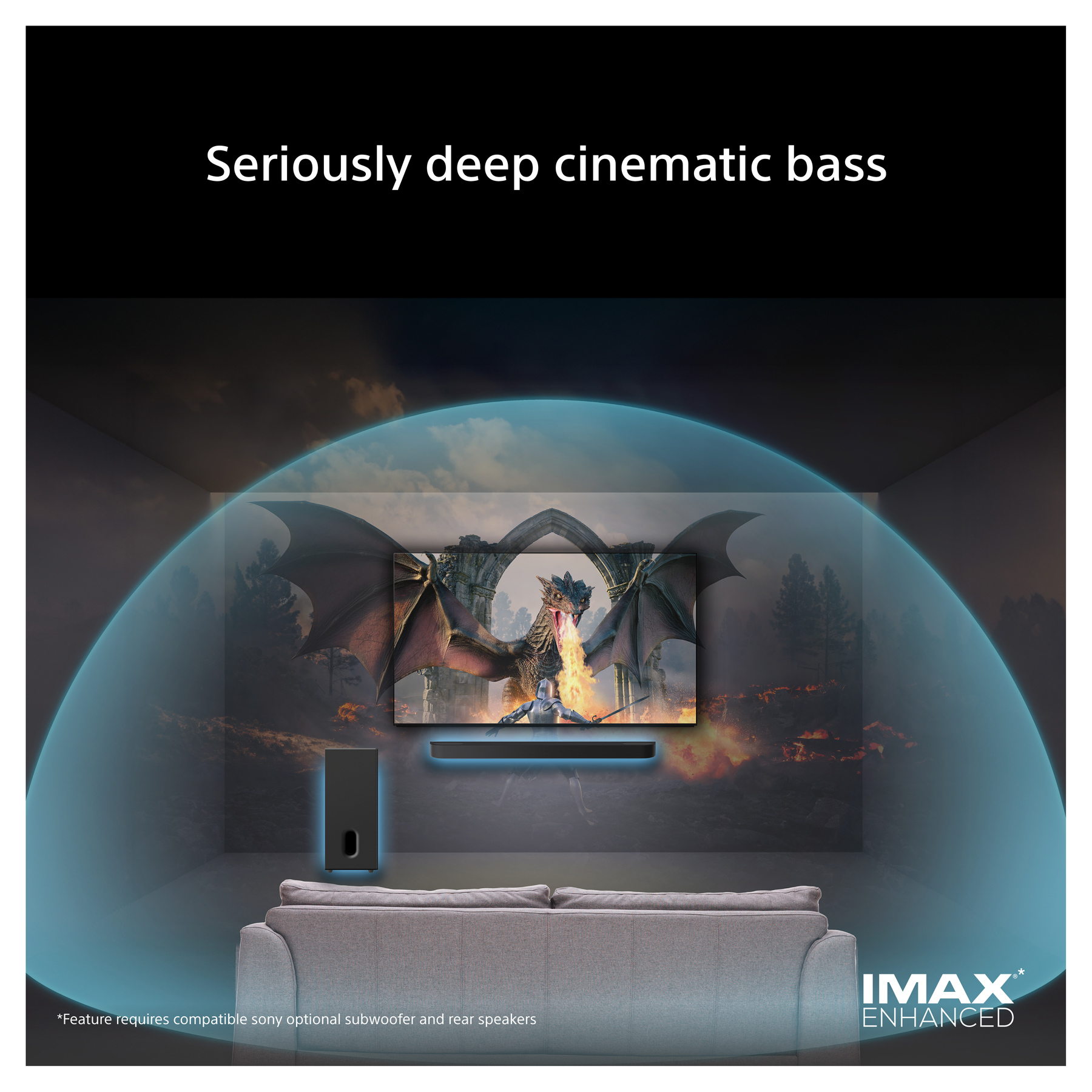Sony SASW8 BRAVIA Theatre Sub 8 300W Wireless Subwoofer in Black, photo 3