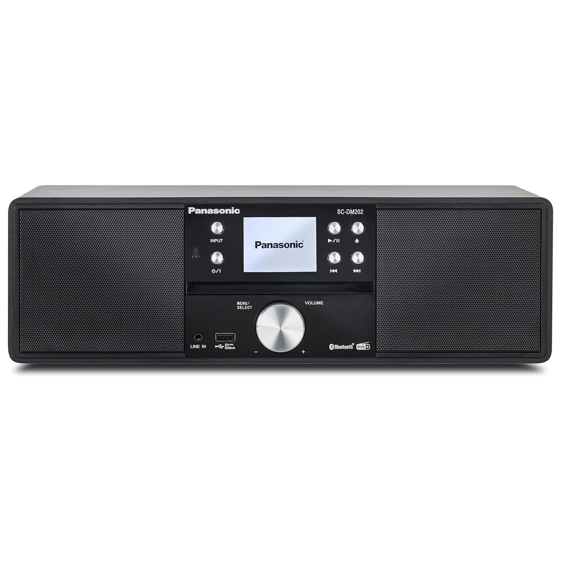 Panasonic SC DM202EG K All In One Hi Fi System in Black CD DAB Bluetoo