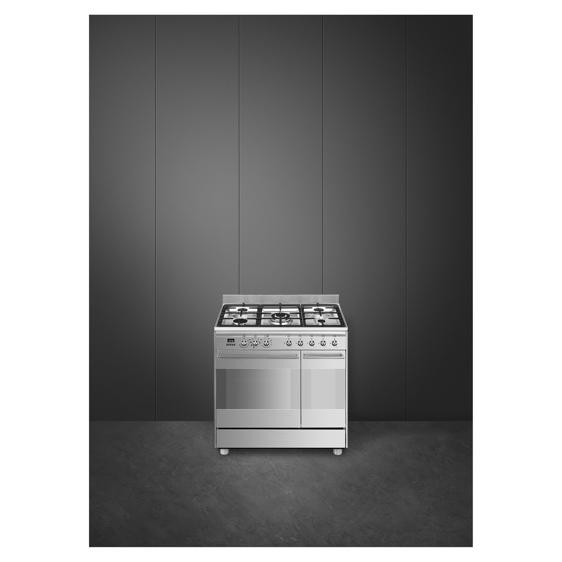 Smeg SCB92MX8 90cm Concert Classic Dual Fuel Range Cooker in Stainless, photo 3