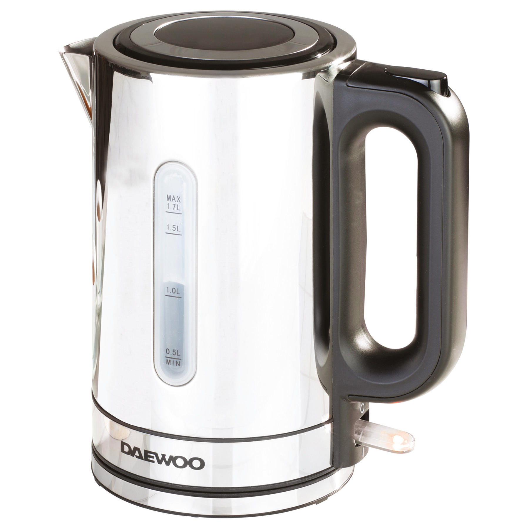Image of Daewoo SDA1167RD Cordless 360 Rotational Jug Kettle in Stainless Steel