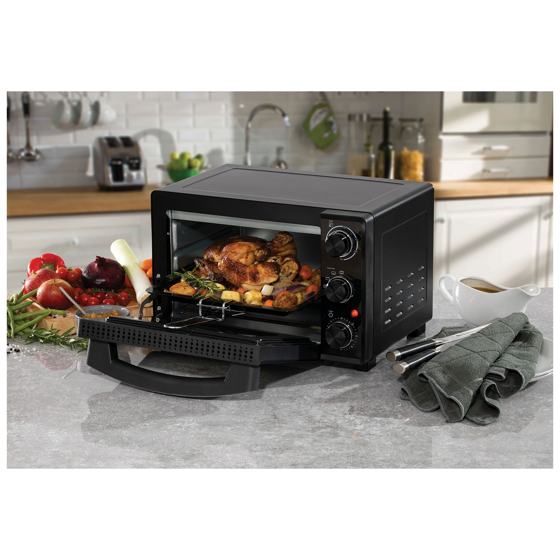 Daewoo SDA1608GE 25L Electric Mini Countertop Oven Grill 1600W, photo 3