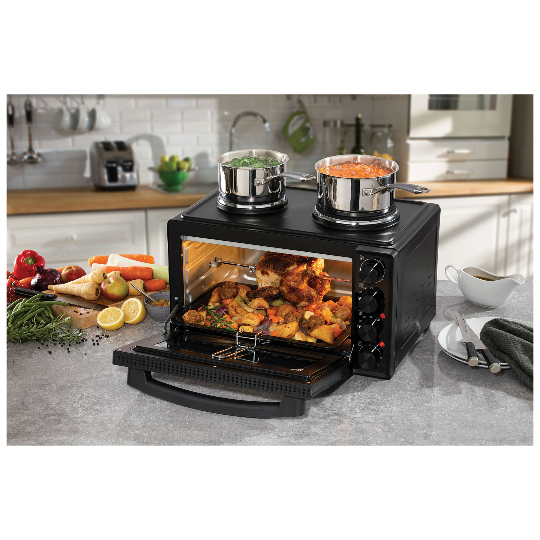 Daewoo SDA1610GE 42L Countertop Electric Cooker in Black 3000W, photo 3