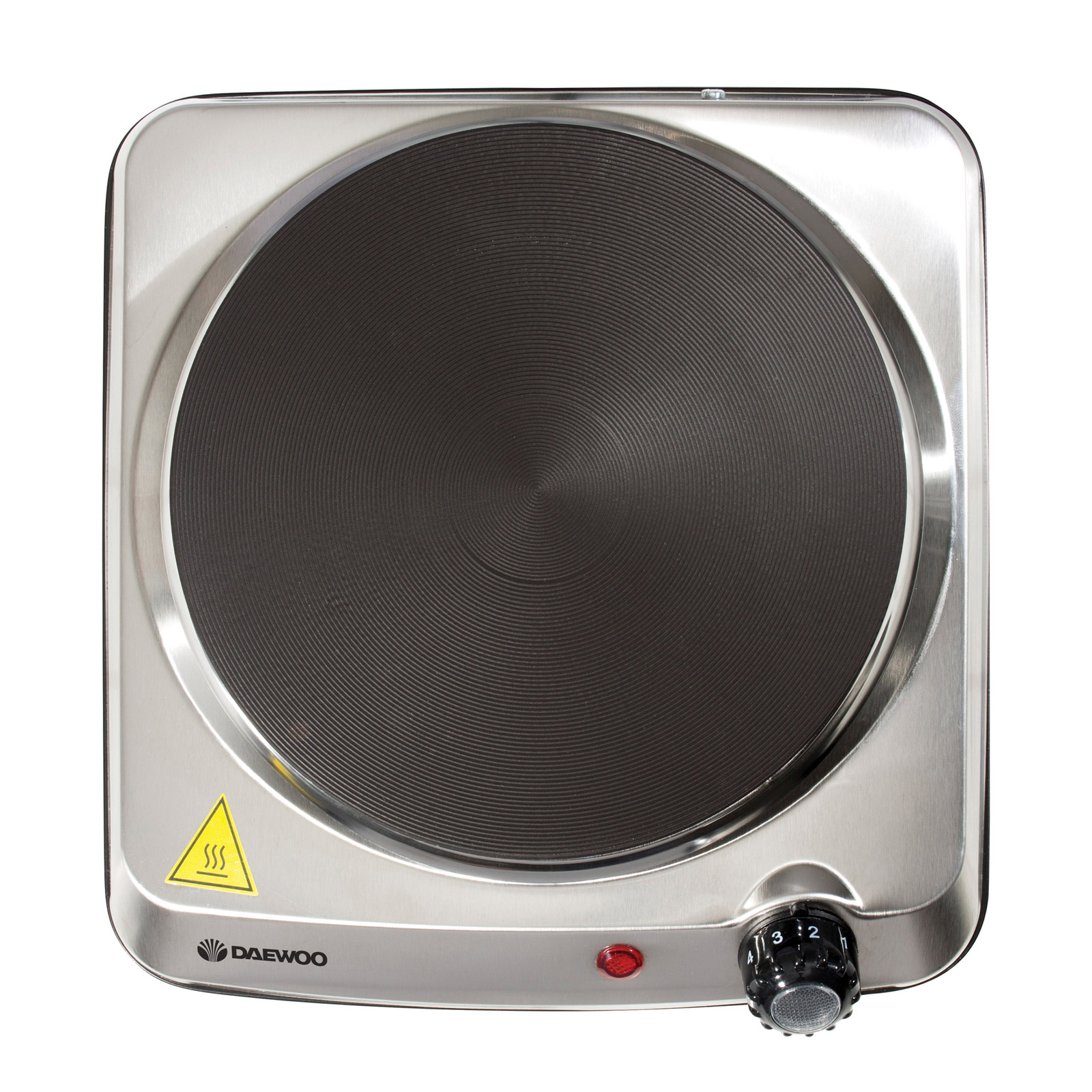 Daewoo SDA1731 Single Solid Plate Table Top Hob in Stainless Steel, photo 2