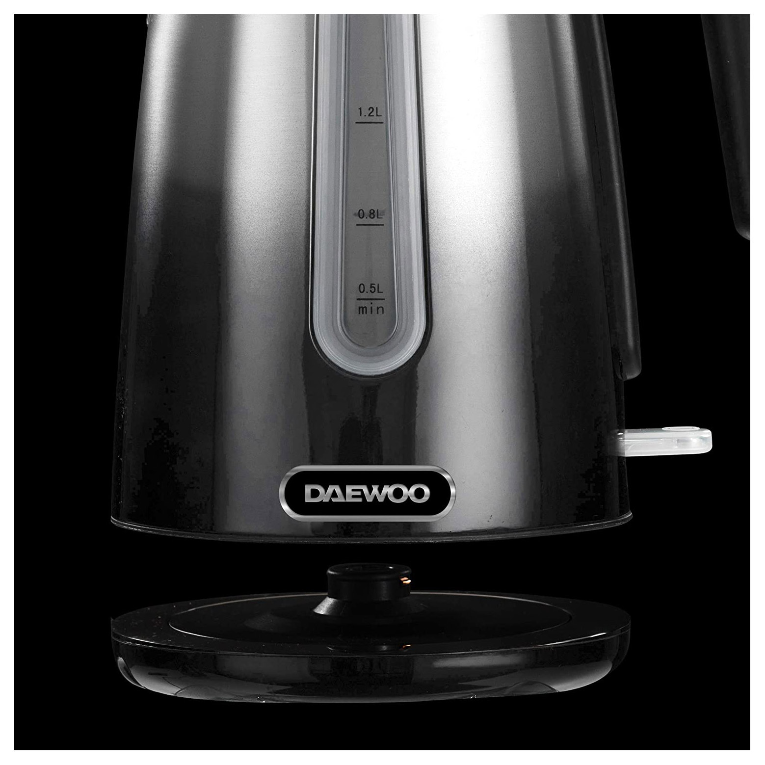 Daewoo SDA1836GE CALLISTO Cordless Jug Kettle Black Fade 1.7L 3kW