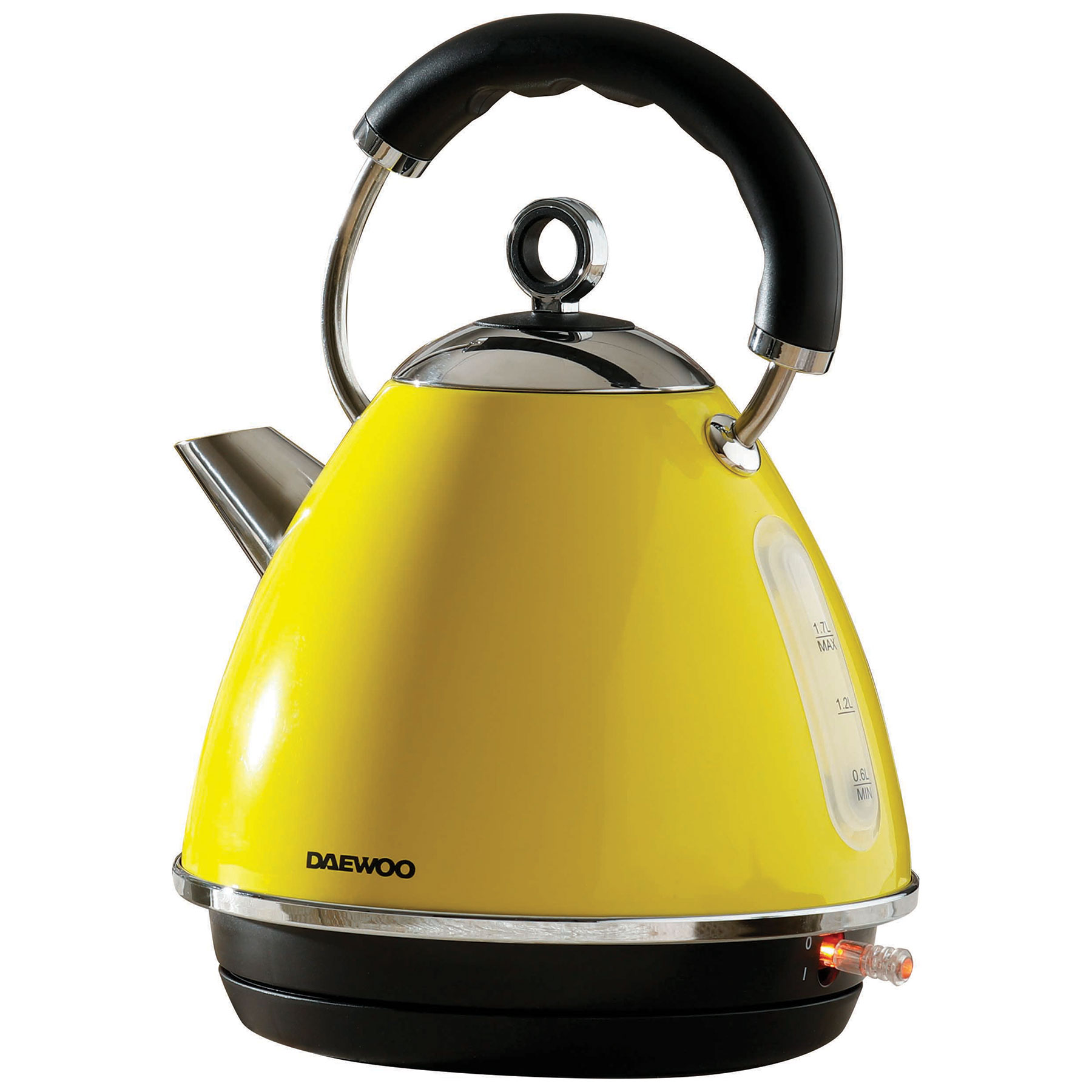 Image of Daewoo SDA1995GE Soho Pyramid Kettle in Yellow 1 7L 3kW Fast Boil