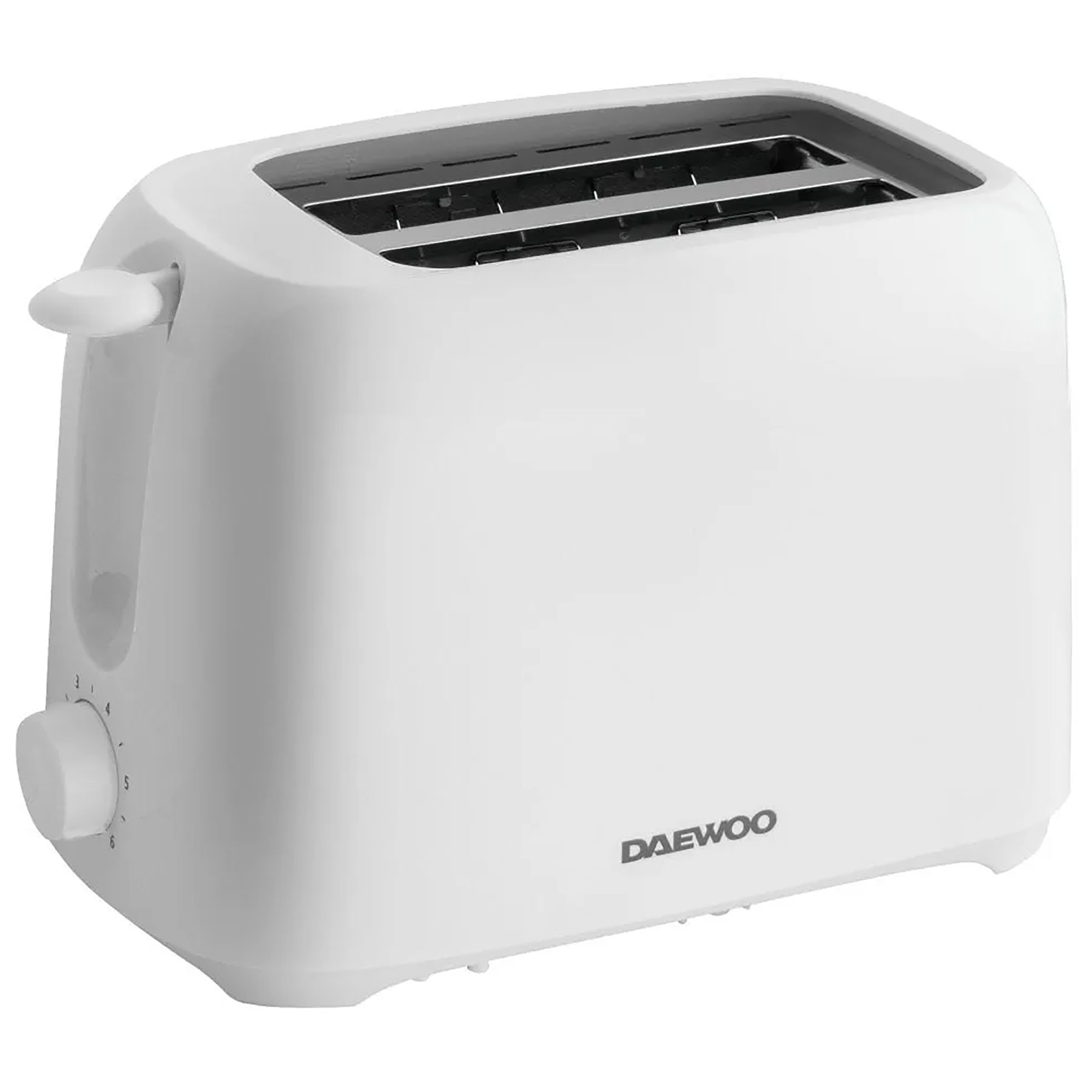 Daewoo SDA2453GE 2 Slice Plastic Toaster Pure White