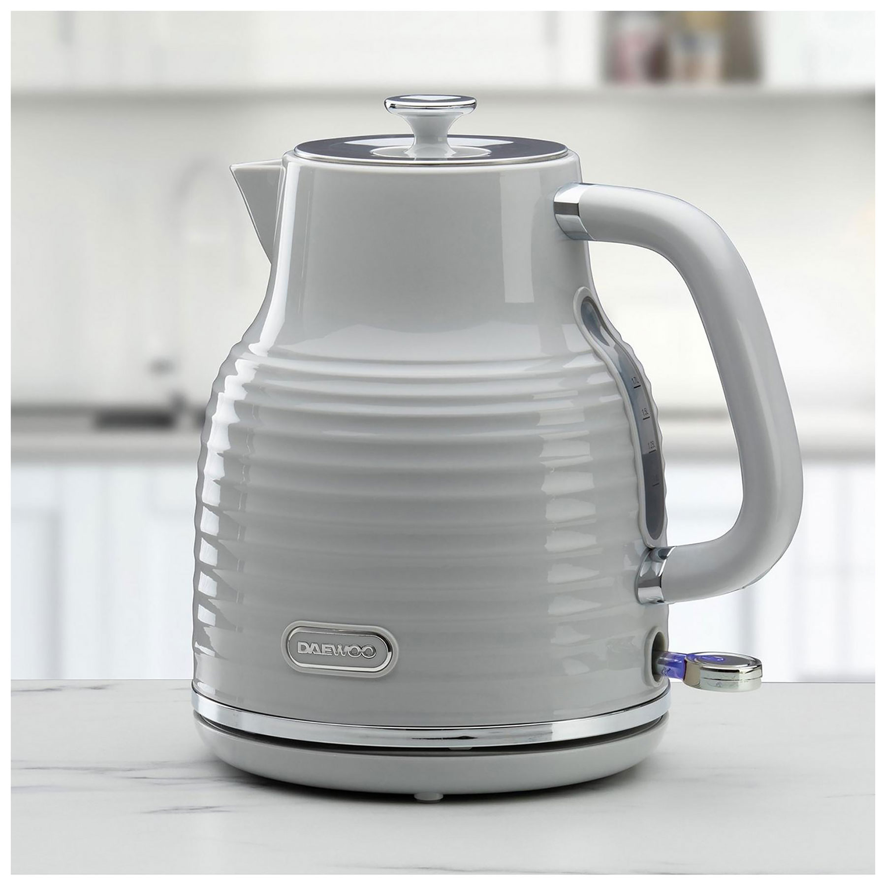 DAEWOO Sienna Retro Jug Kettle, 1.7L Grey - Stylish Kitchen Appliance for Fast Boiling & Hot Water Dispensing, photo 3