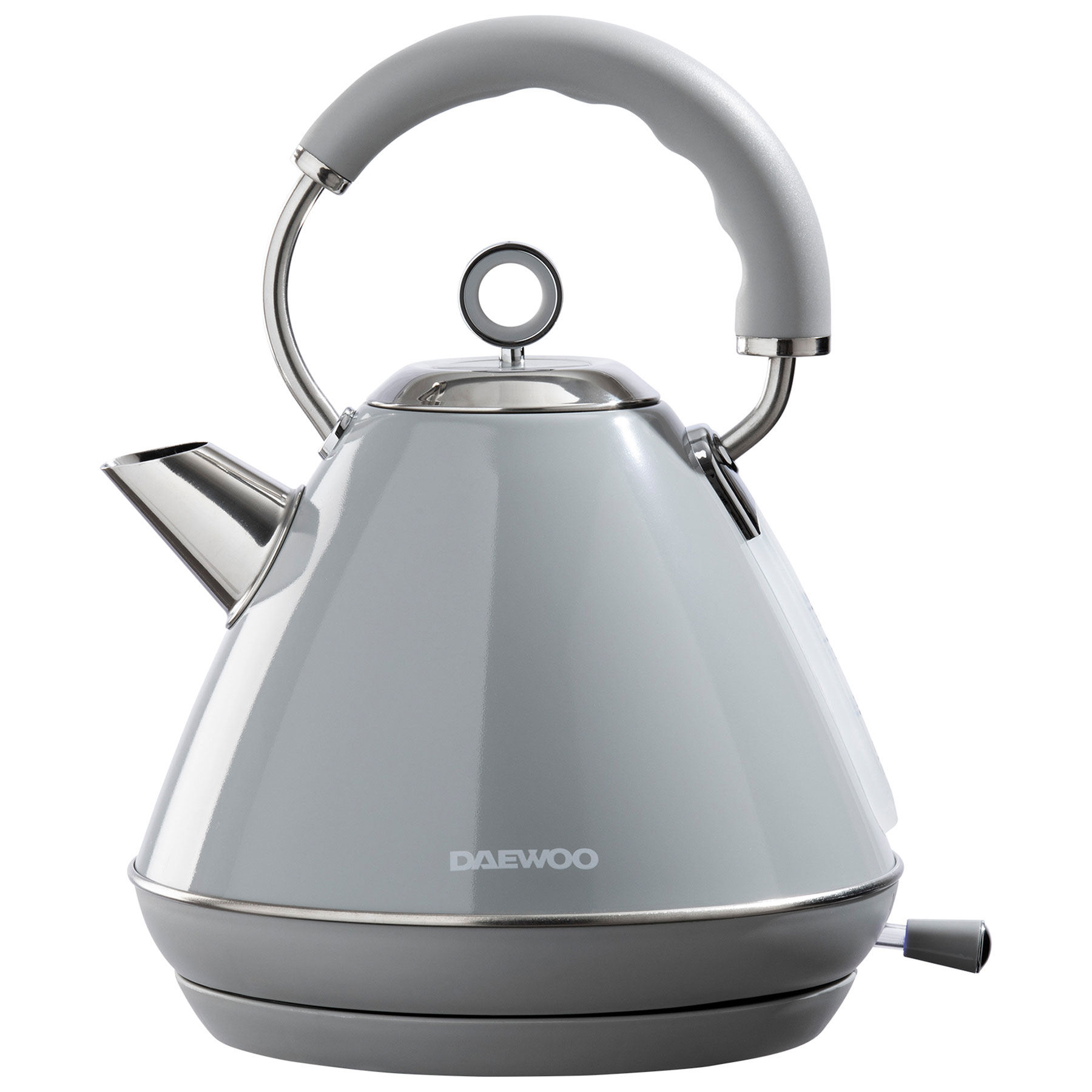 Daewoo SDA2593GE KENSINGTON Cordless Pyramid Kettle in Grey 1 7L 3kW