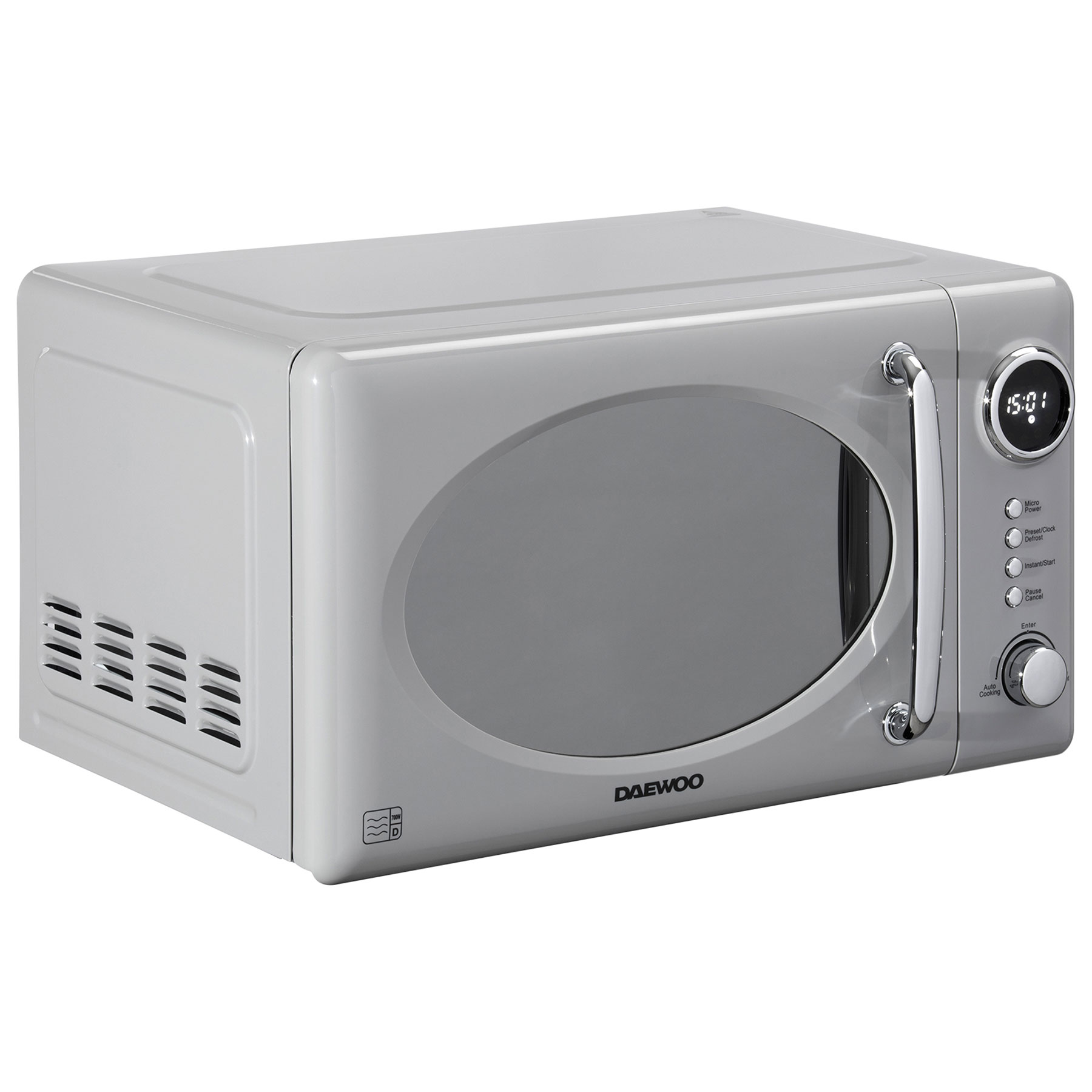 Daewoo SDA2594GE KENSINGTON Microwave Oven in Grey 20 Litre 800W