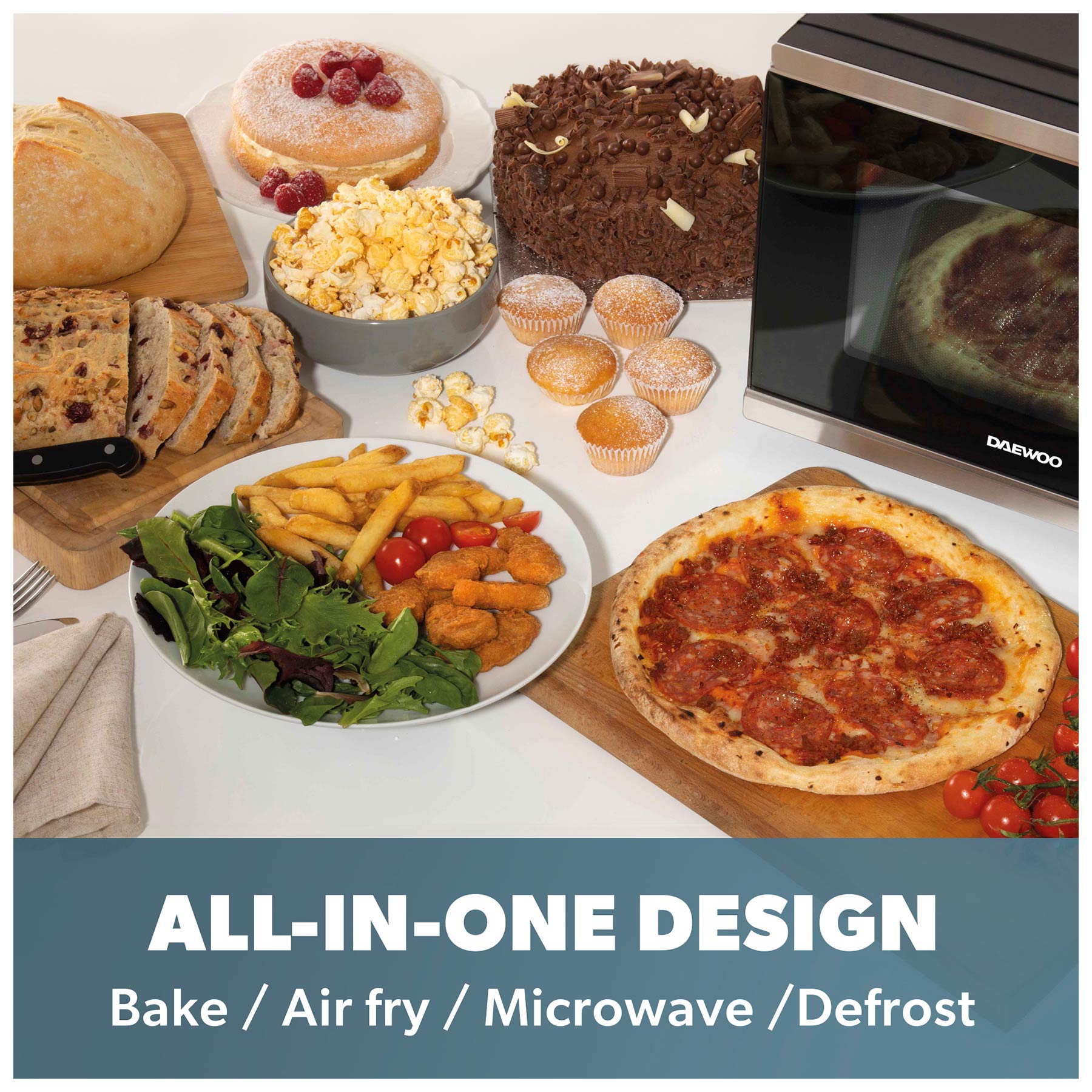 Daewoo SDA2618GE 5 in 1 Air Fryer Microwave Oven 26L, photo 5