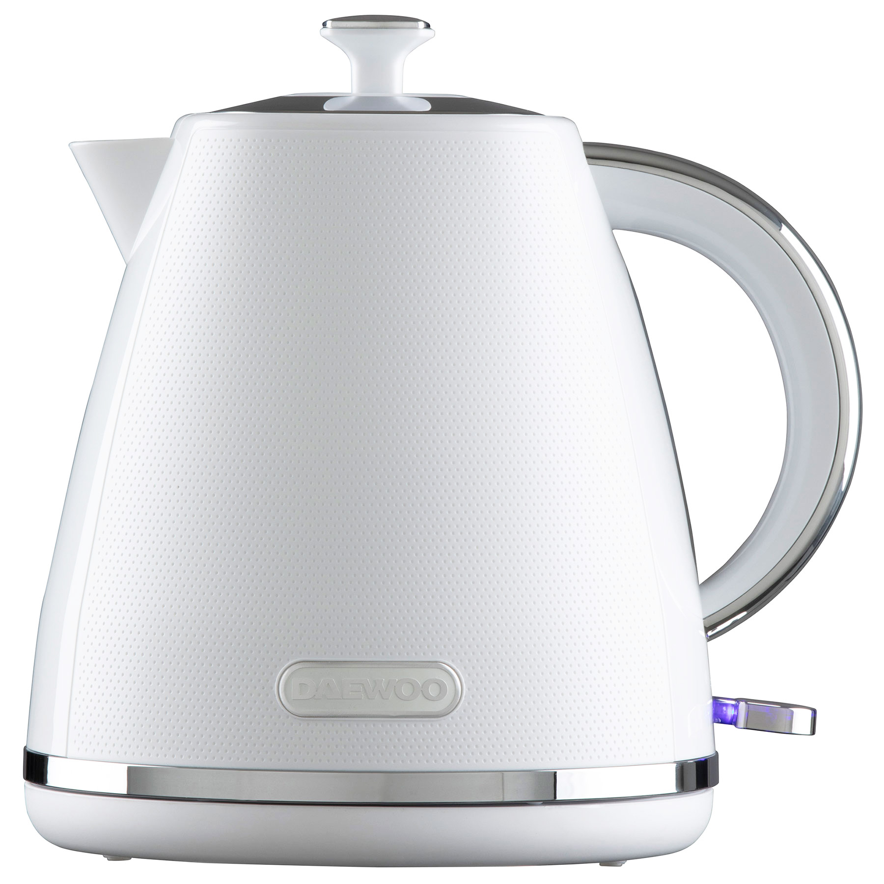 Image of Daewoo SDA2623GE Sterling Cordless Pyramid Kettle White 1 7L 3kW
