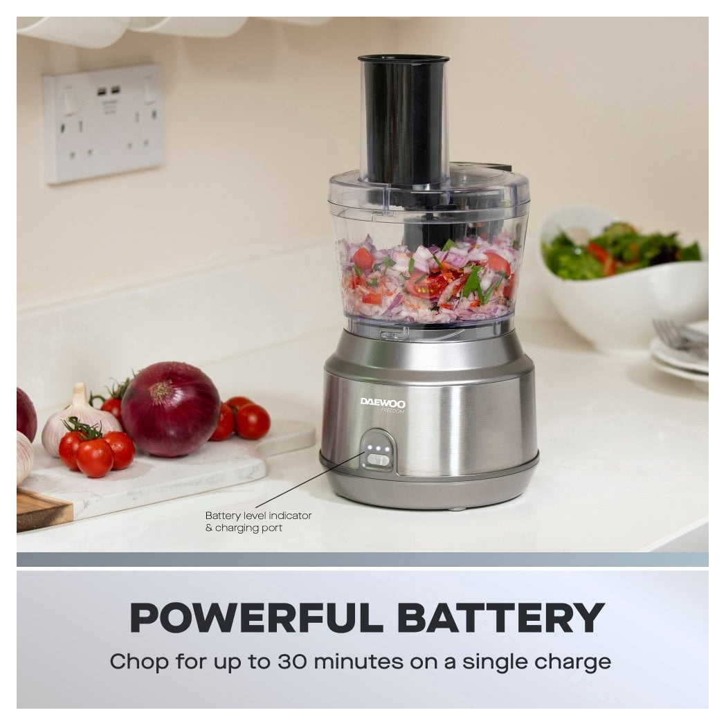 Daewoo SDA2651GE Cordless Pro 750ml Food Processor 200W Silver, photo 4