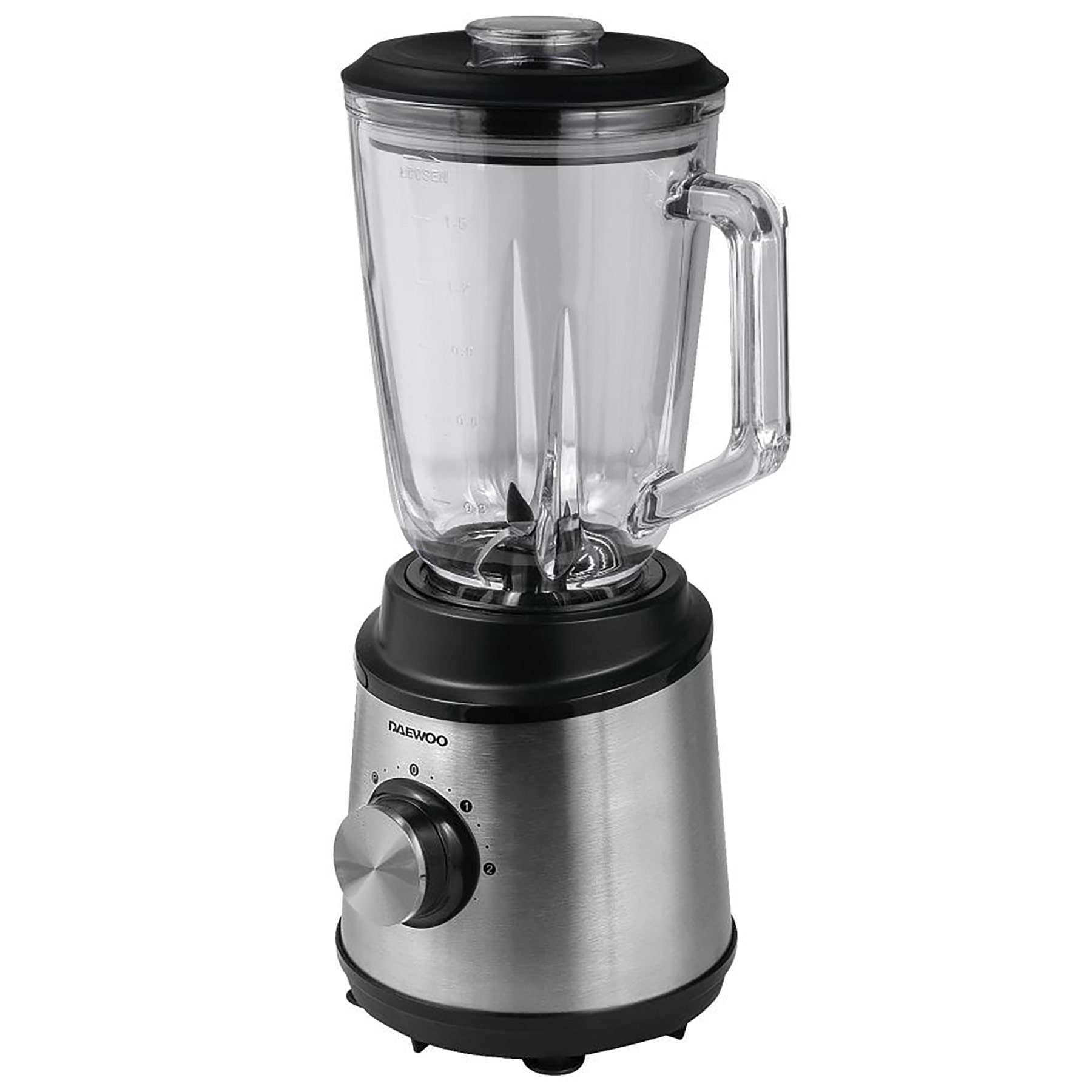 Daewoo SDA2734GE Glass Jug Blender and Grinder in Stainless Steel 1 5L