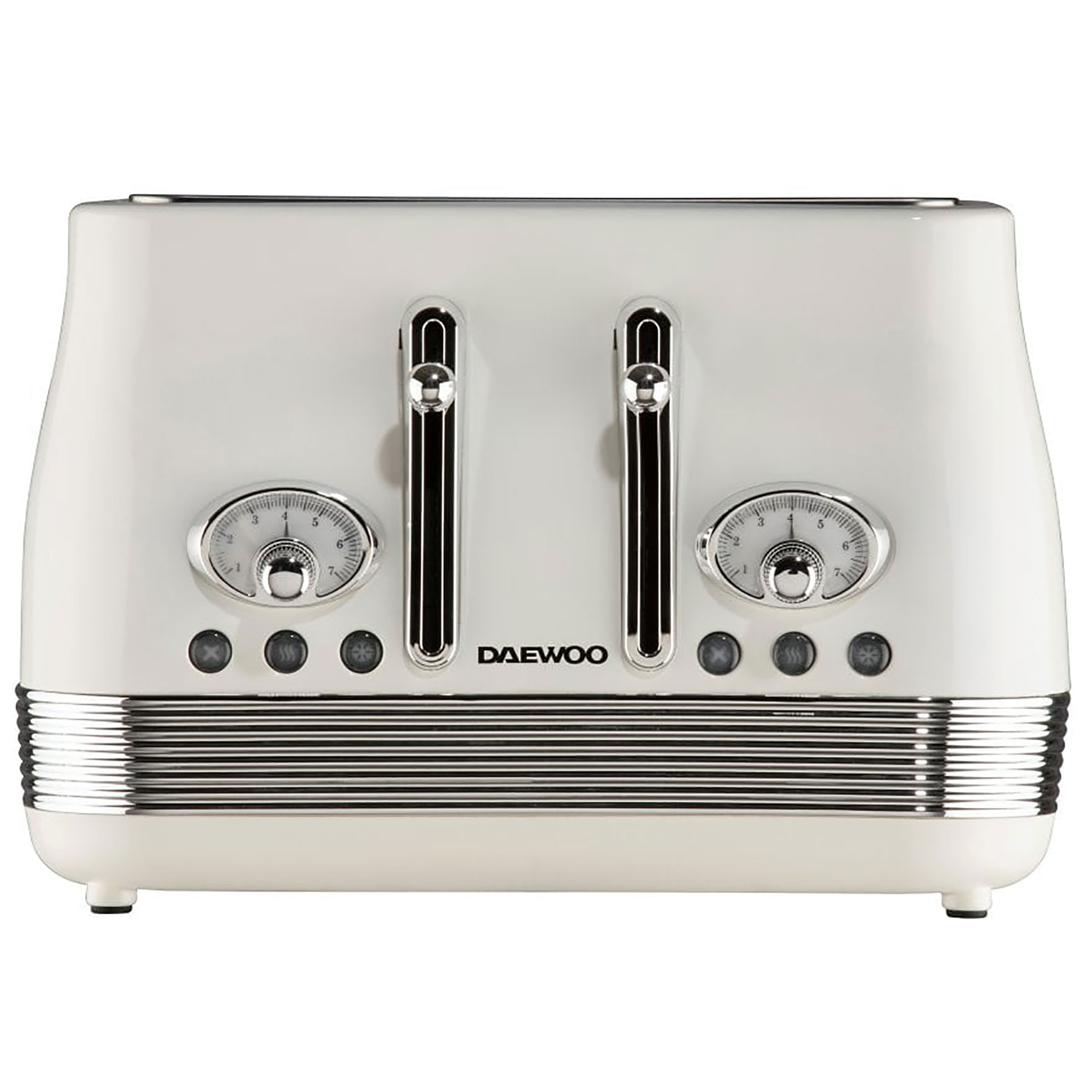 Daewoo SDA2746GE Denver 4 Slice Toaster in Buttermilk