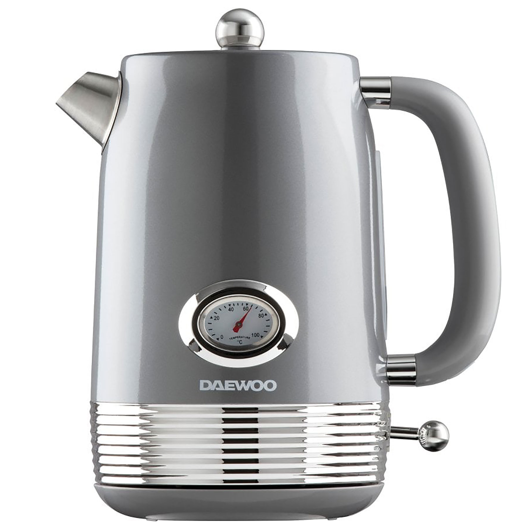 Daewoo SDA2747GE Denver Cordless Jug Kettle in Smoked Grey 1 5L 3kW