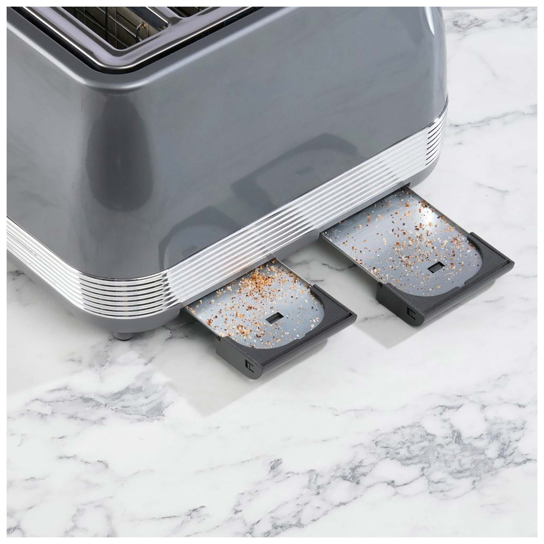 Daewoo SDA2748GE Denver 4 Slice Toaster in Smoked Grey, photo 3