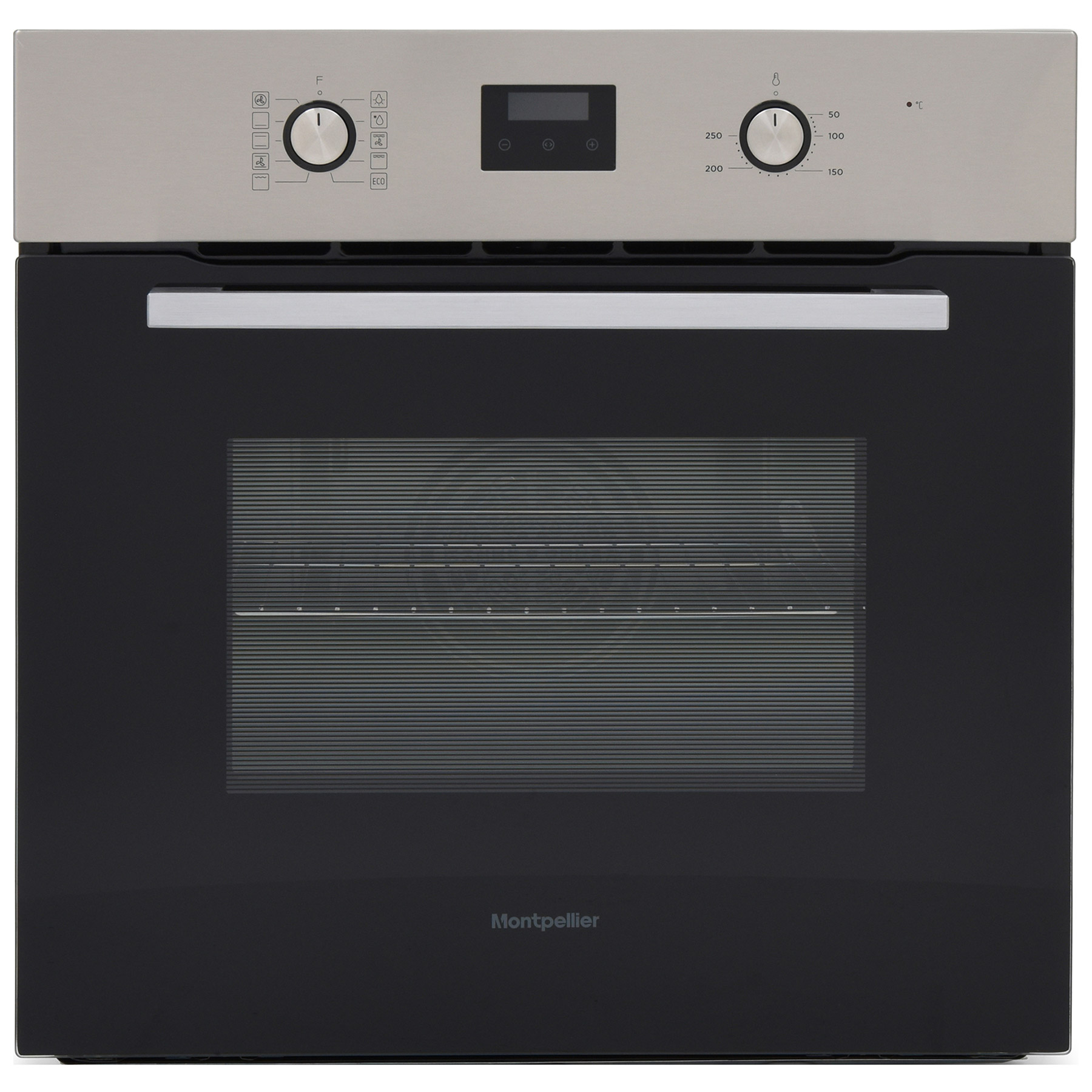 Montpellier SFO58X Built In Electric Single Oven in St Steel 65L A Rat