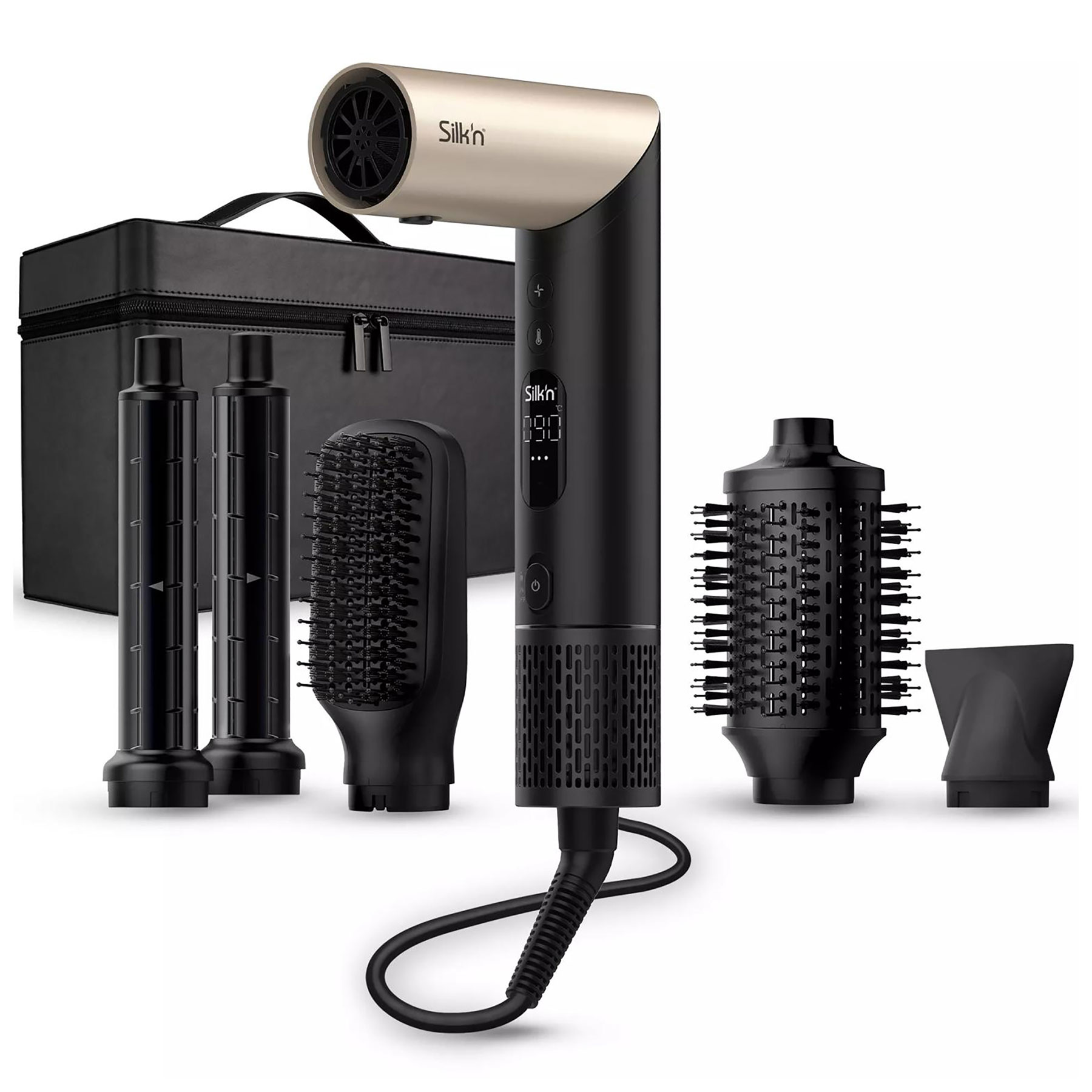 Silk n SIF5PUK001 SilkyAir Flex Hair Dryer Styler Black