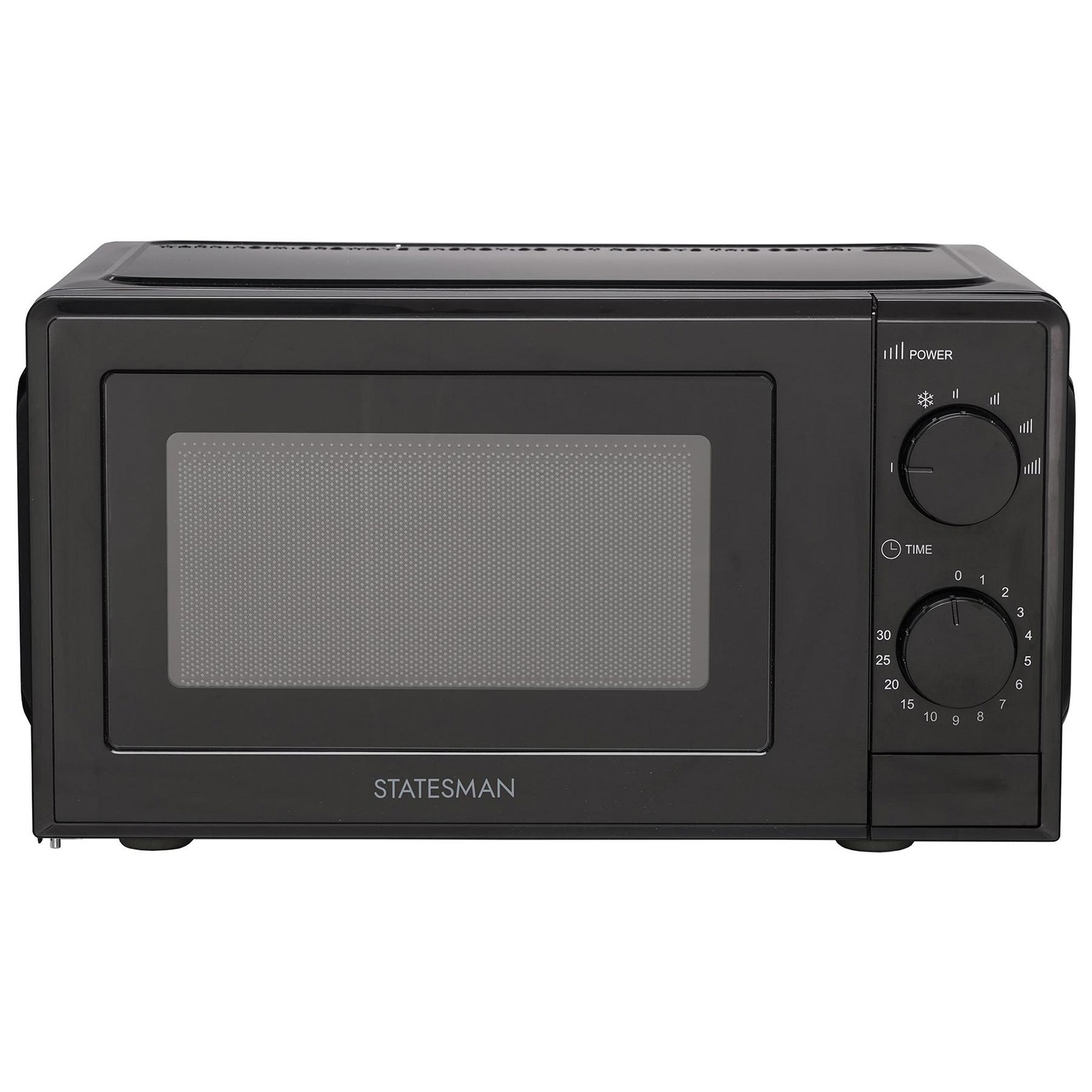 Photos - Microwave Statesman SKMS0720MPB  Oven in Black 20L 700W Manual Control