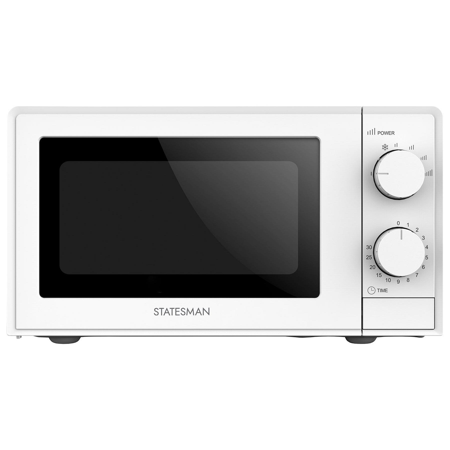 Image of Statesman SKMS0720MPW Microwave Oven in White 20L 700W Manual Control