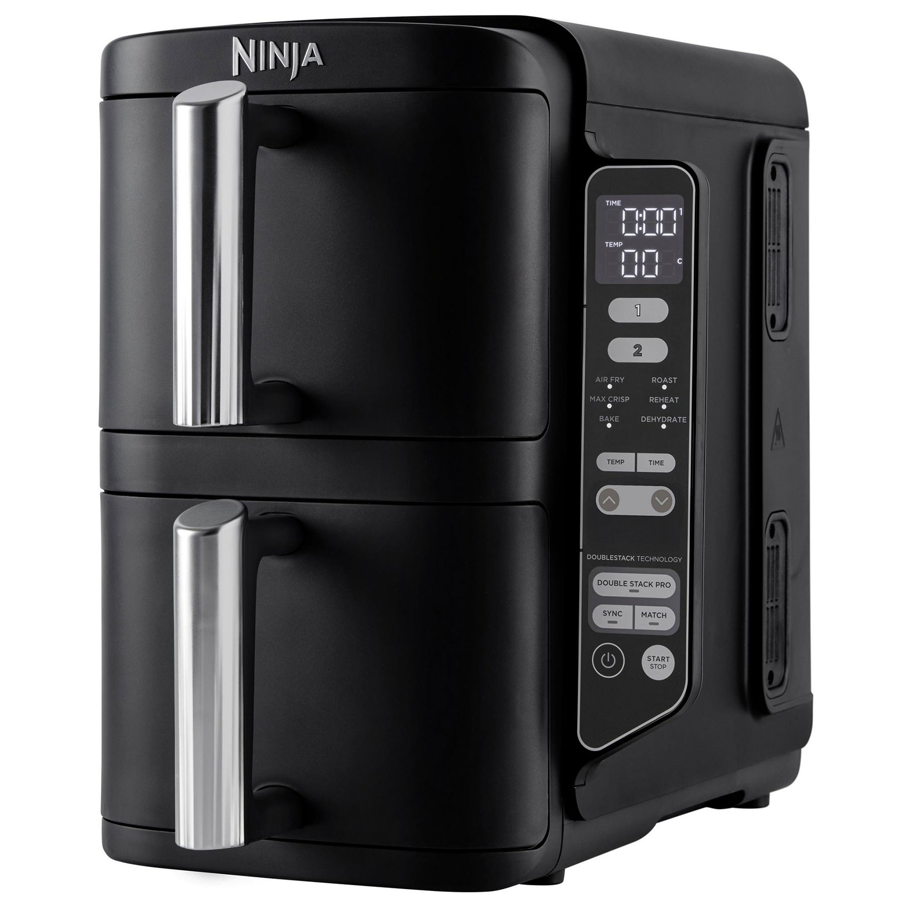 Ninja SL300UK Ninja 2 Drawer Double Stack Air Fryer 7 6L Black, photo 2