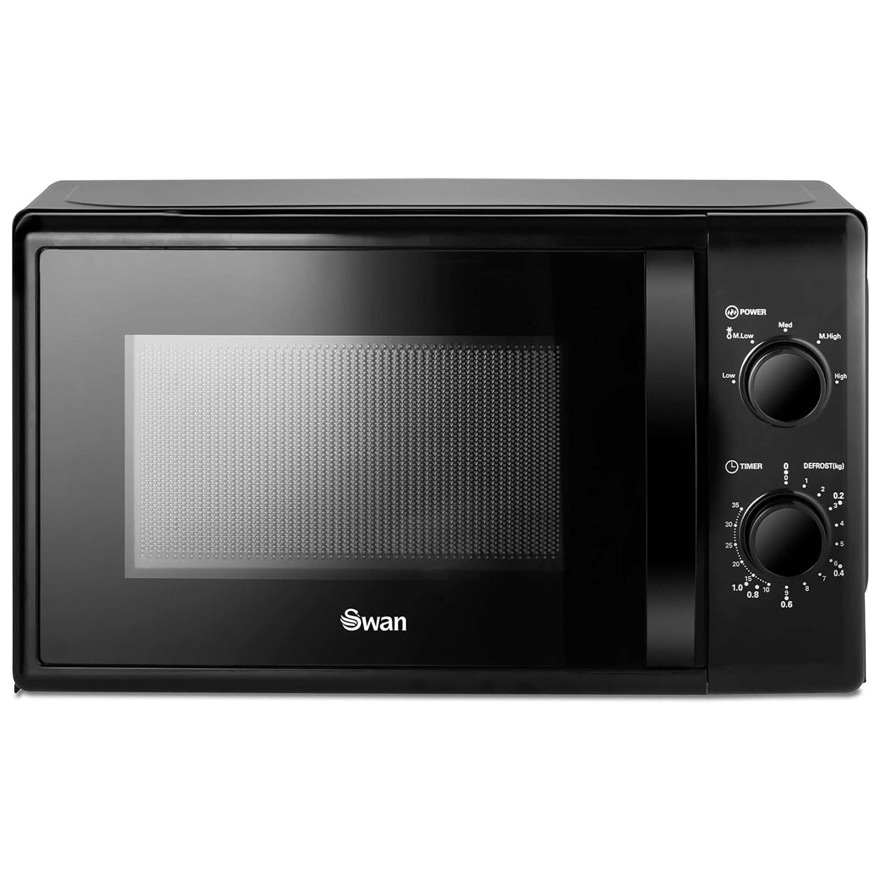 Swan SM4420BLK Manual Microwave Oven Black 20L 700W