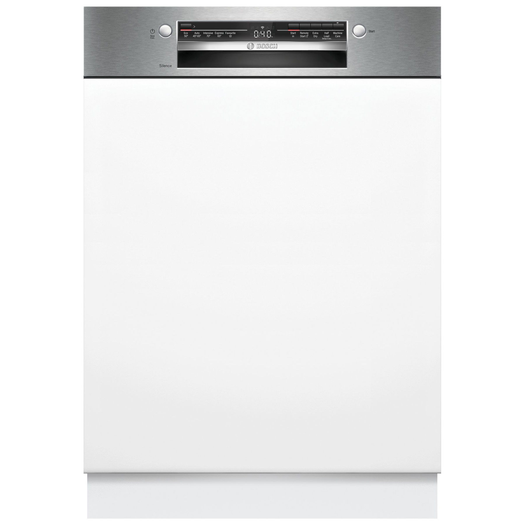 Bosch SMI2HTS02G Series 2 60cm Semi Integrated Dishwasher In Brushed S