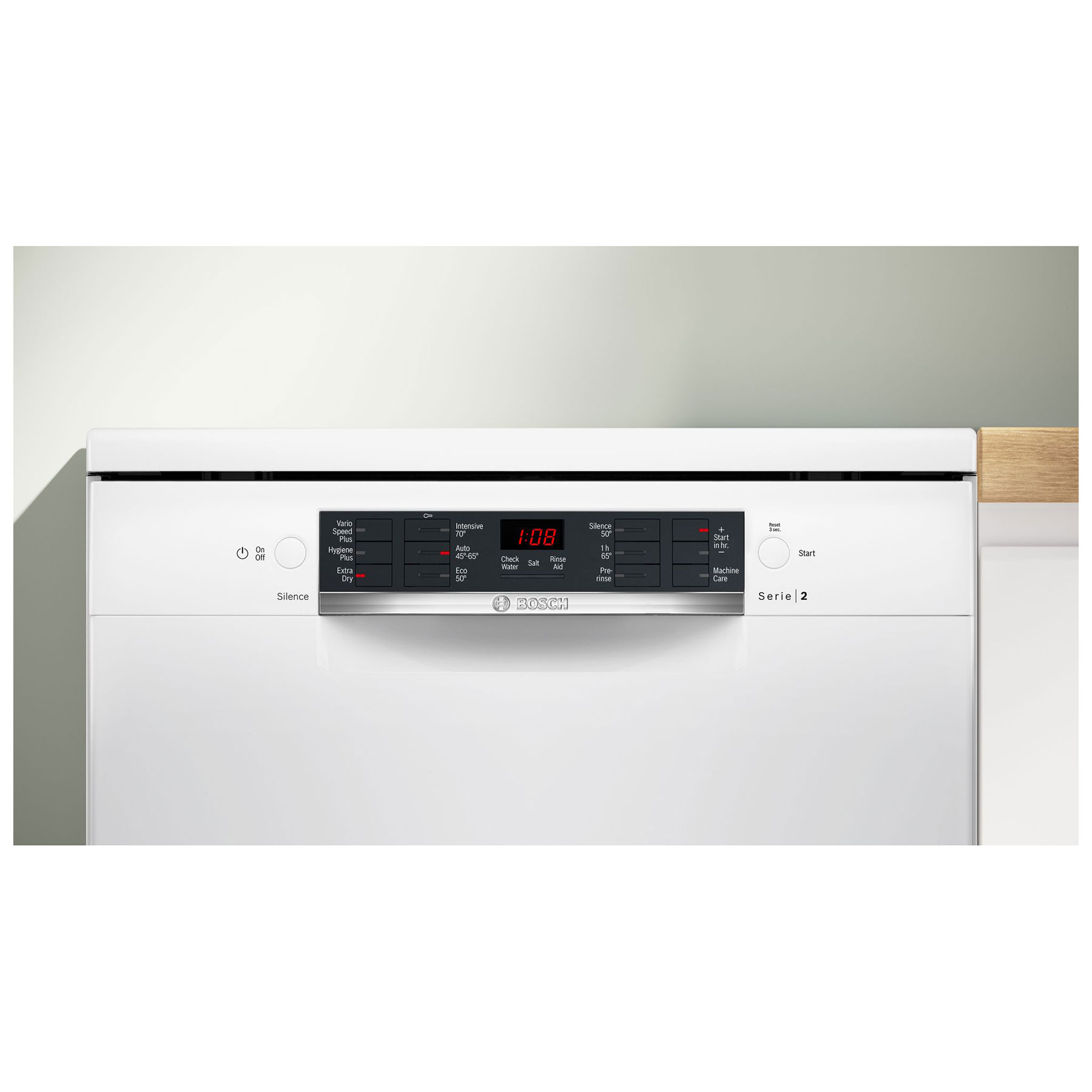 Bosch SMS26AW08G Series 2 60cm Dishwasher in White 12 Place Settings E, photo 2