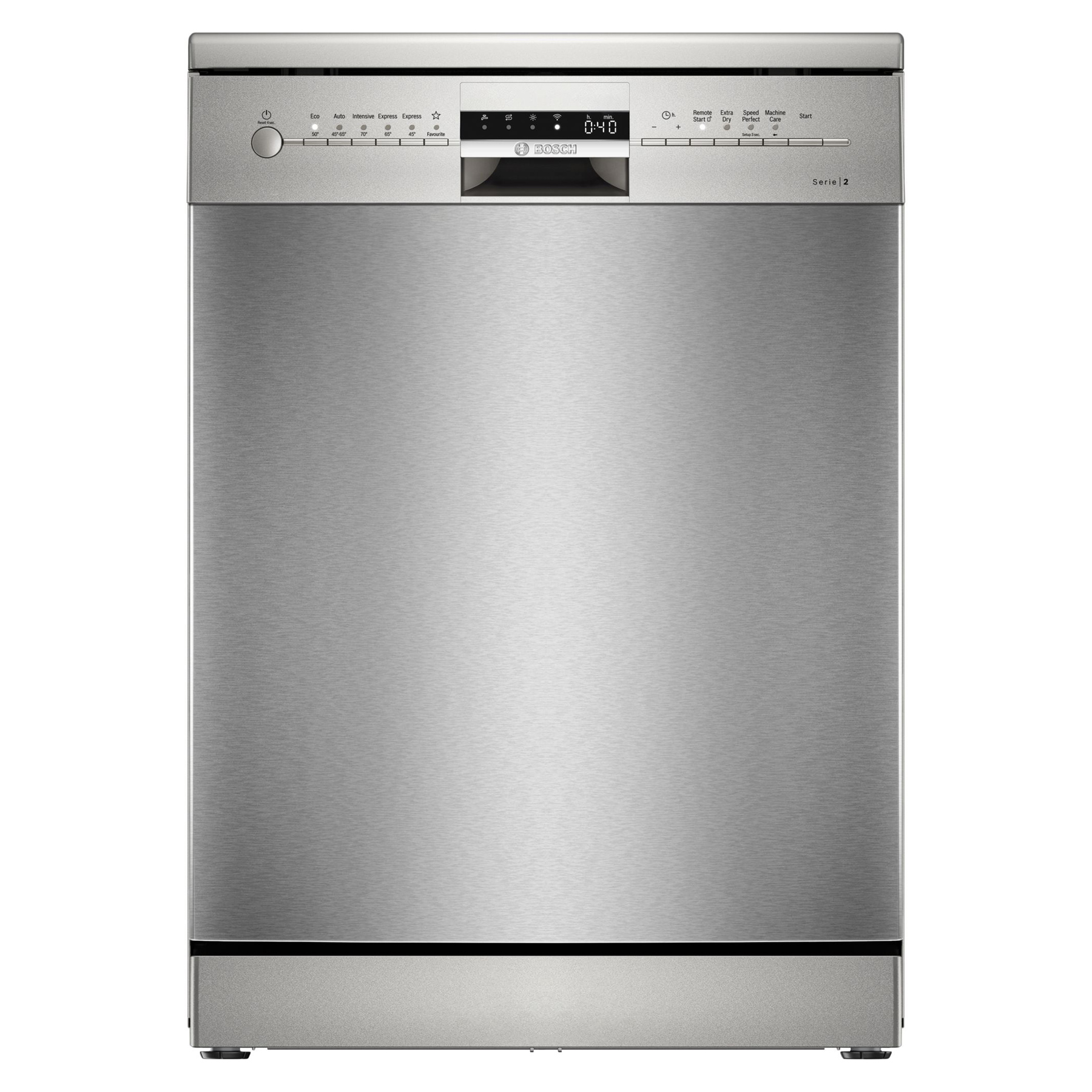 Bosch SMS2ITI67G Series 2 60cm Dishwasher in Brushed Steel 12 Place Se