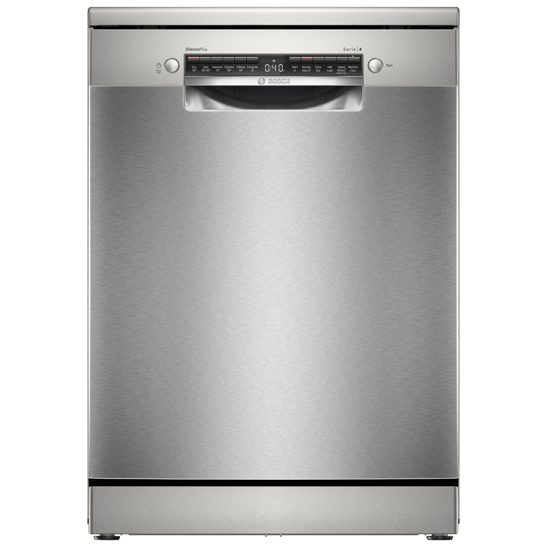 Bosch SMS4EKI06G Series 4 60cm Dishwasher in Brushed Steel 13 Place Se
