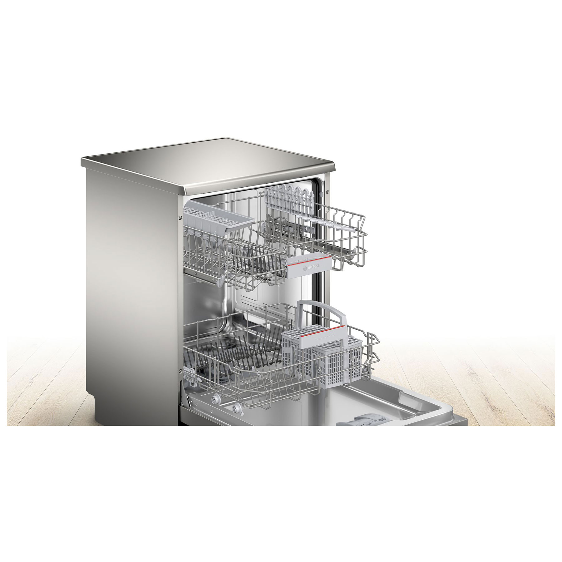 Bosch SMS4EKI06G Series 4 60cm Dishwasher in Brushed Steel 13 Place Se, photo 3
