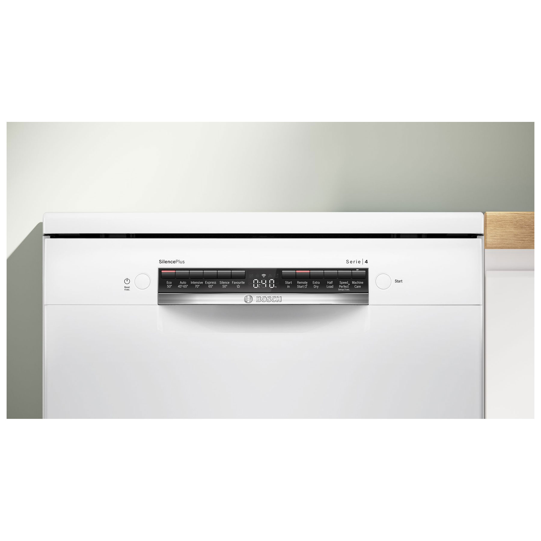 Bosch SMS4EKW06G Series 4 60cm Dishwasher in White 13 Place Setting B, photo 2