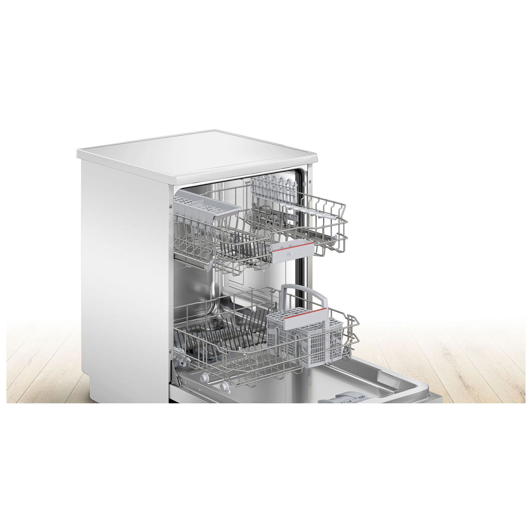 Bosch SMS4EKW06G Series 4 60cm Dishwasher in White 13 Place Setting B, photo 3