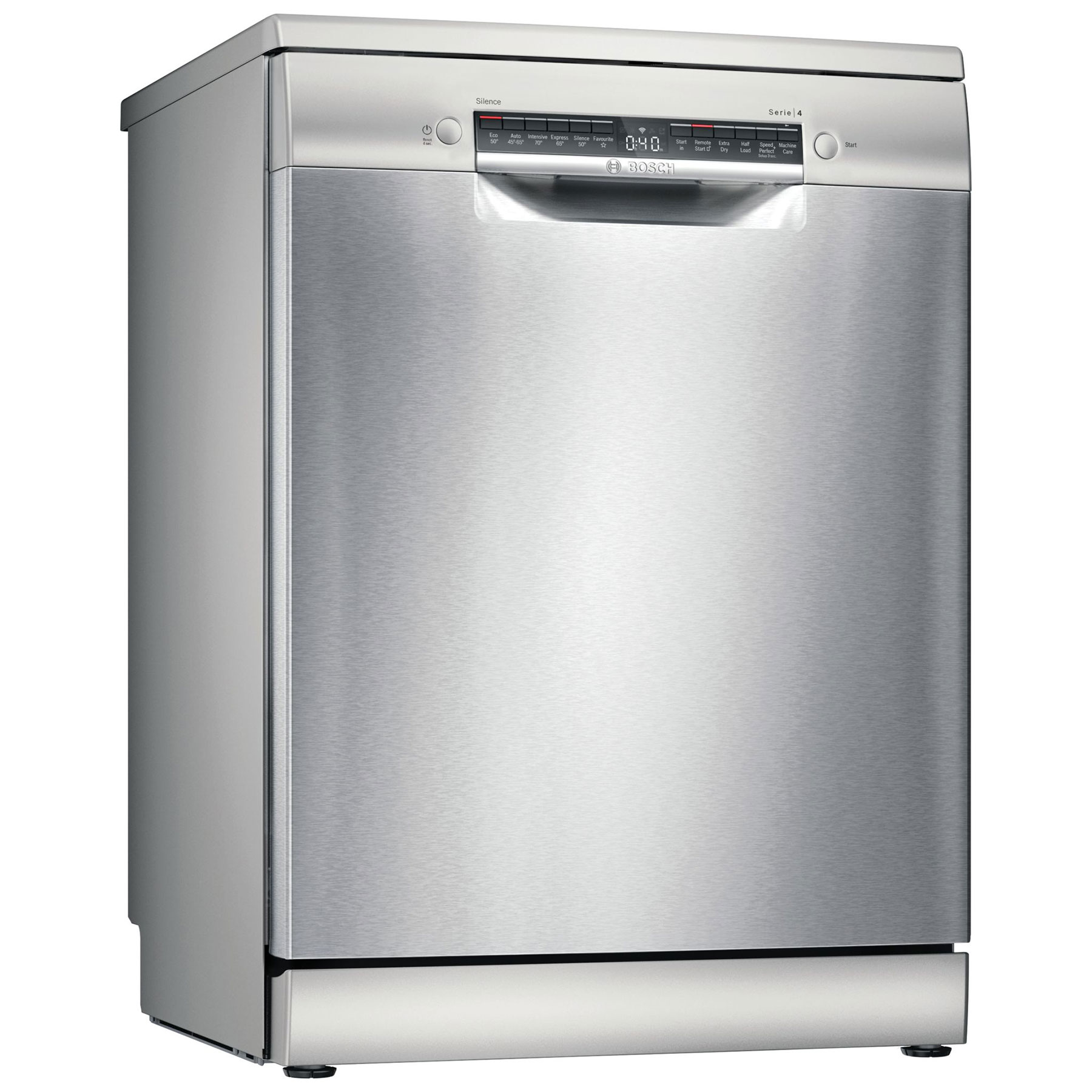 Image of Bosch SMS4HKI00G Series 4 60cm Dishwasher Silver 13 Place Setting D