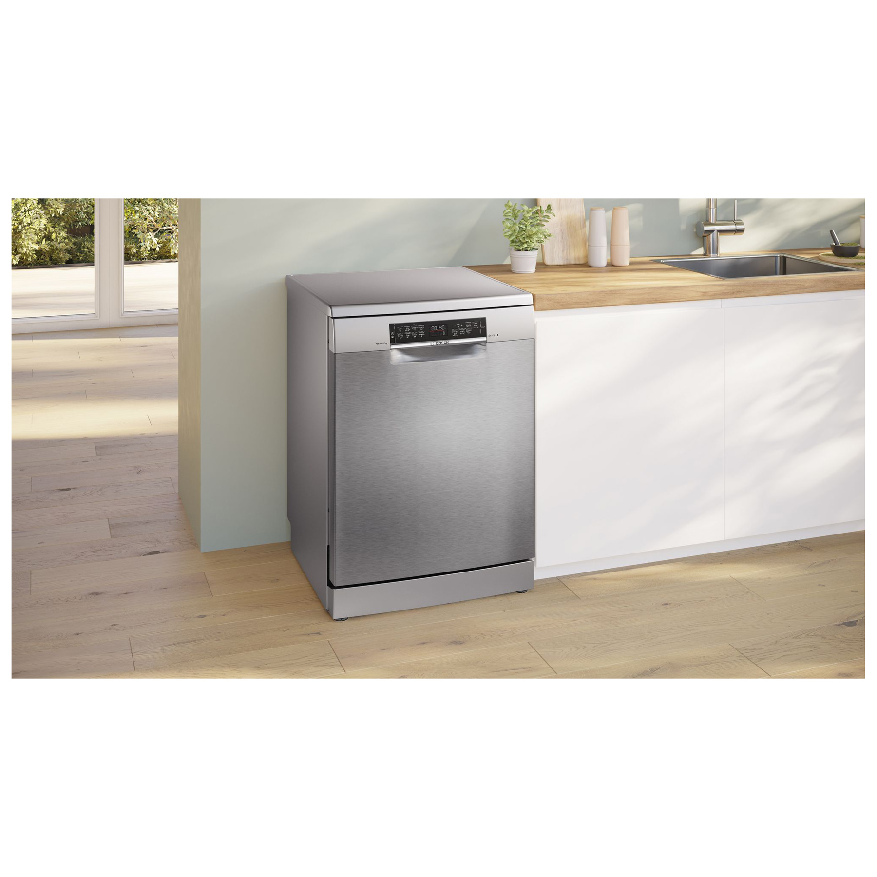 Bosch SMS6TCI02G Series 6 60cm Dishwasher Silver Inox, photo 2