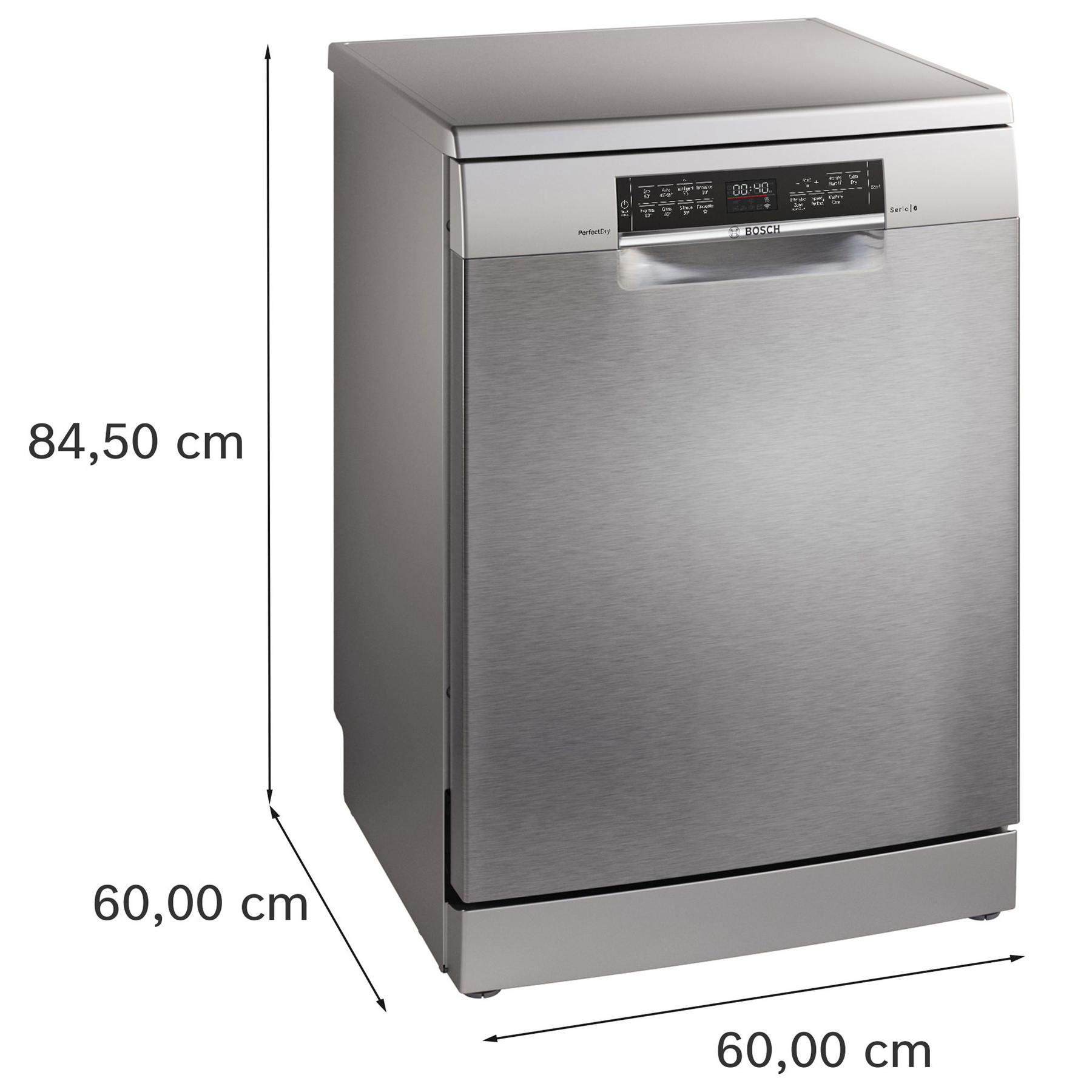 Bosch SMS6TCI02G Series 6 60cm Dishwasher Silver Inox, photo 4
