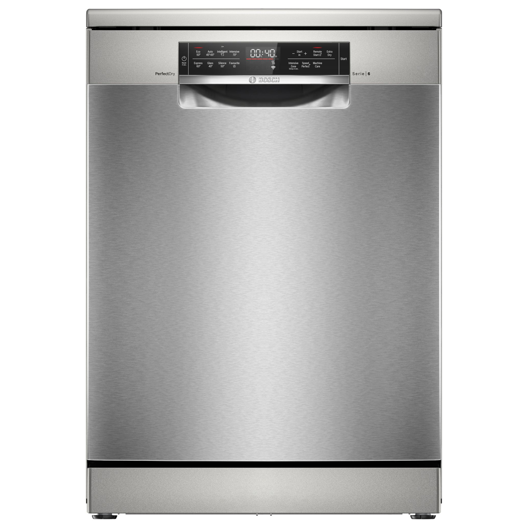 Bosch SMS6TCI02G Series 6 60cm Dishwasher Silver Inox