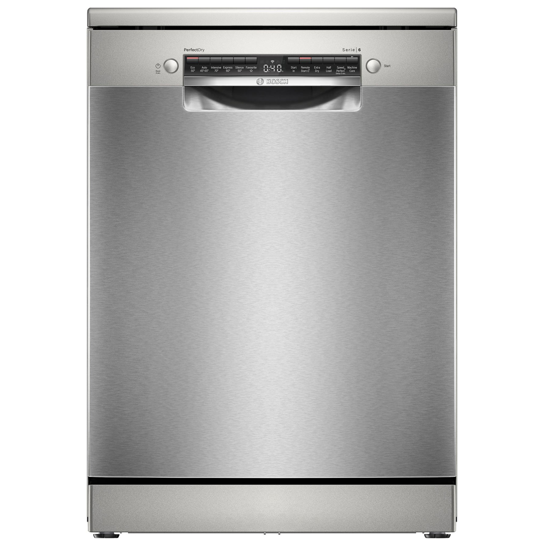 Bosch SMS6ZCI10G Series 6 60cm Dishwasher Silver Inox 14 Place Setting
