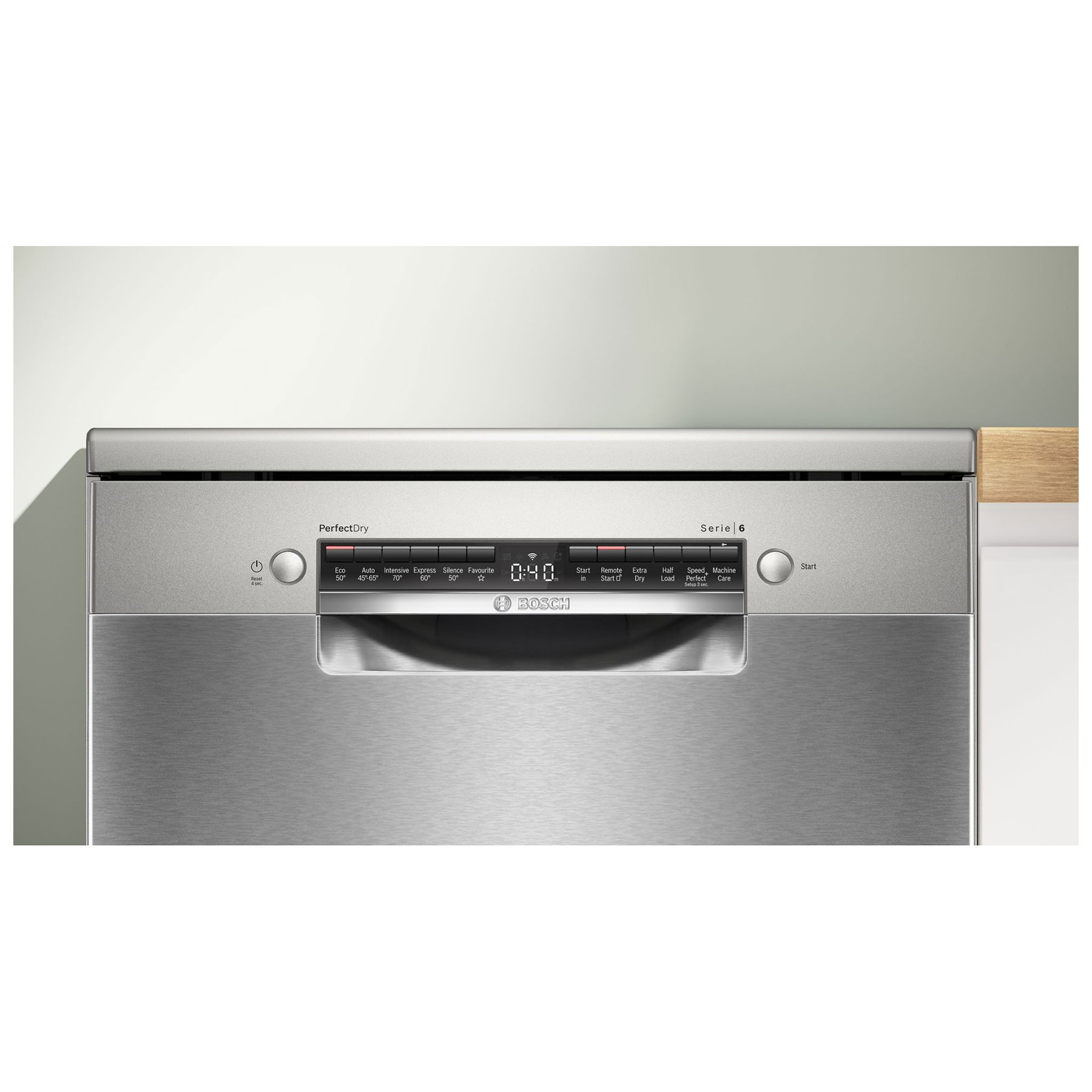 Bosch SMS6ZCI10G Series 6 60cm Dishwasher Silver Inox 14 Place Setting, photo 3