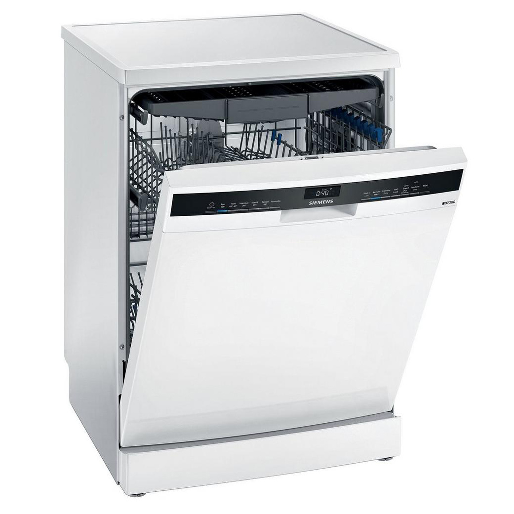 Image of Siemens SN23HW64CG iQ300 60cm Dishwasher in White 14 Place Settings D