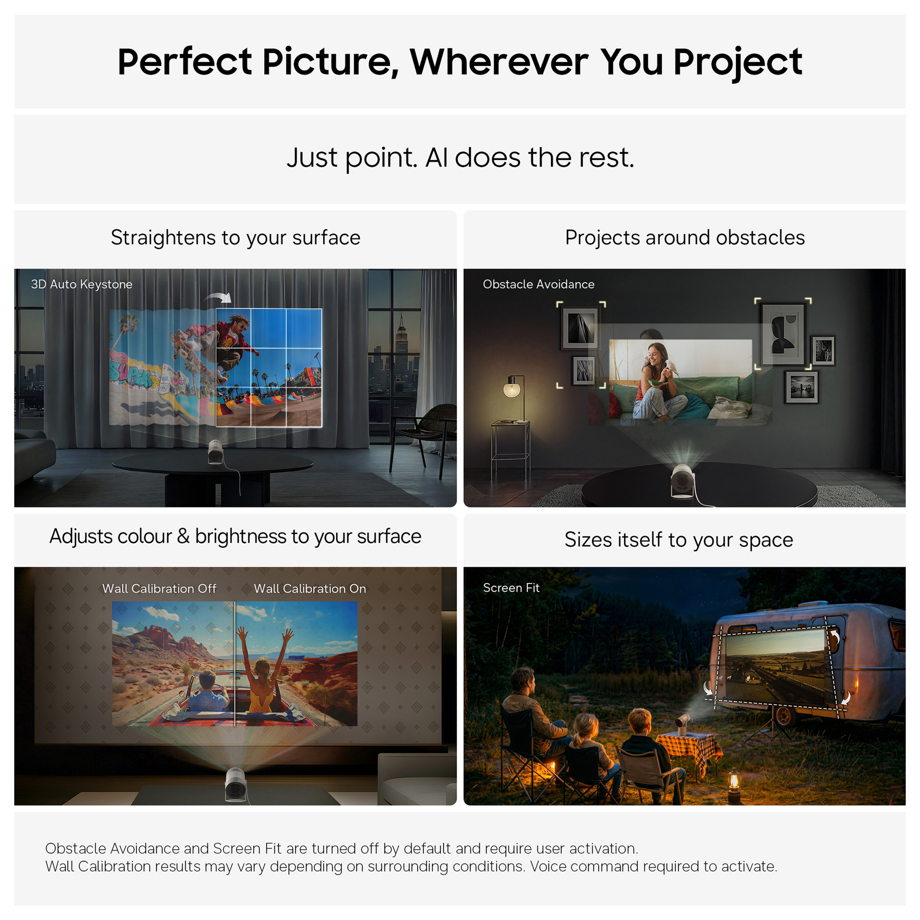 Samsung SPLFF3HLA The Freestyle Full HD HDR Smart LED Portable Project, photo 5