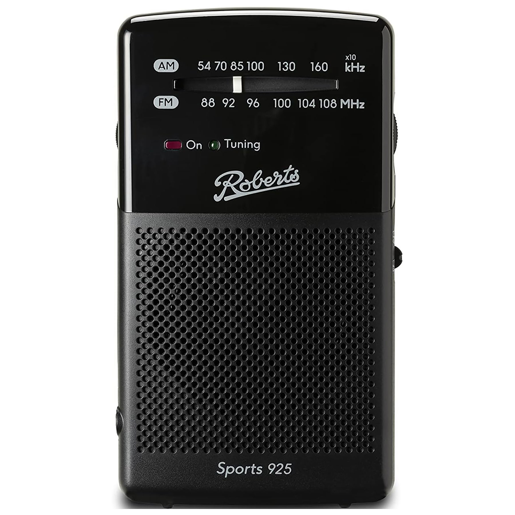 Image of Roberts SPORTS925 2 Band Analogue Radio in Black AM FM Wavebands
