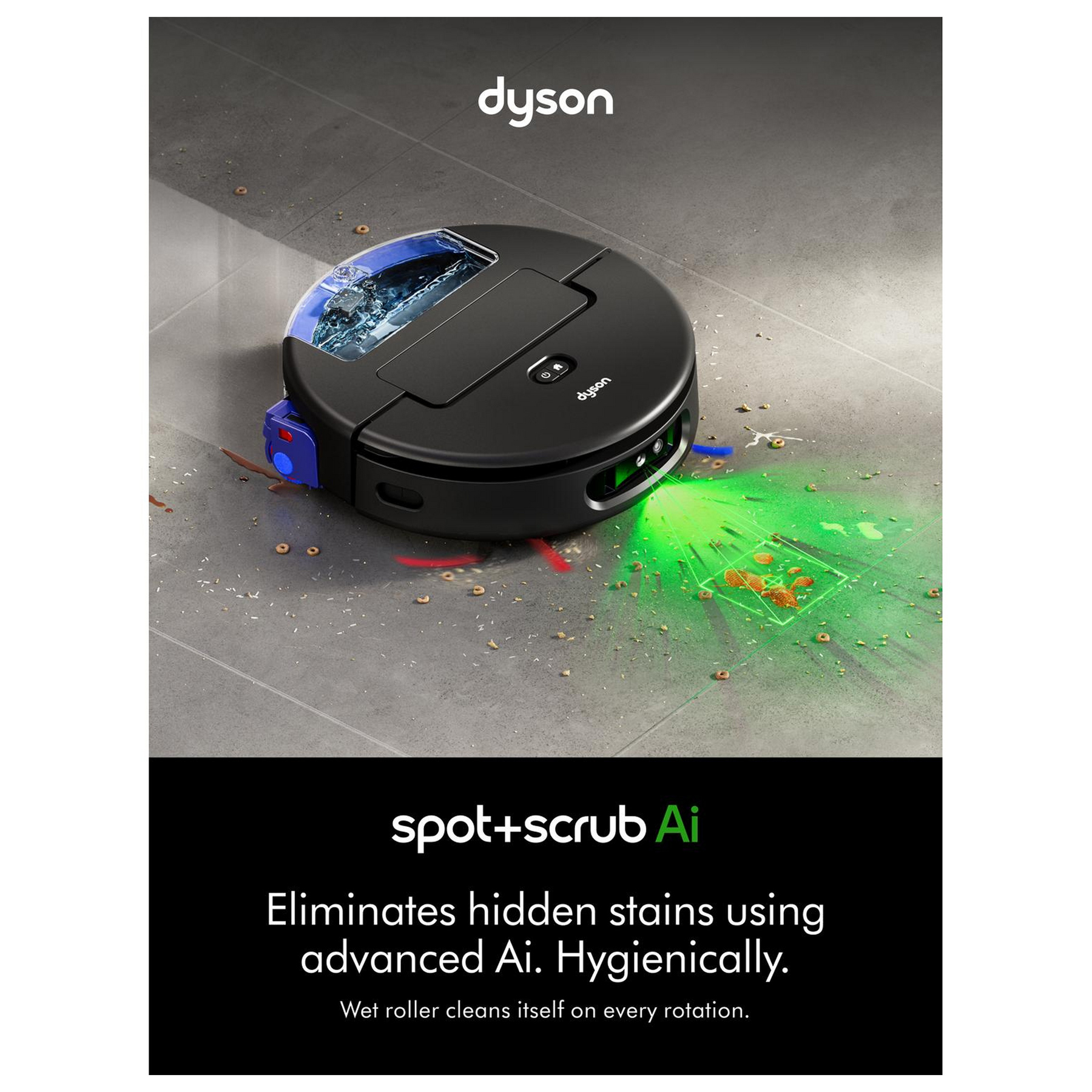 Dyson Spot+Scrub AI Robotic Vacuum Cleaner Black