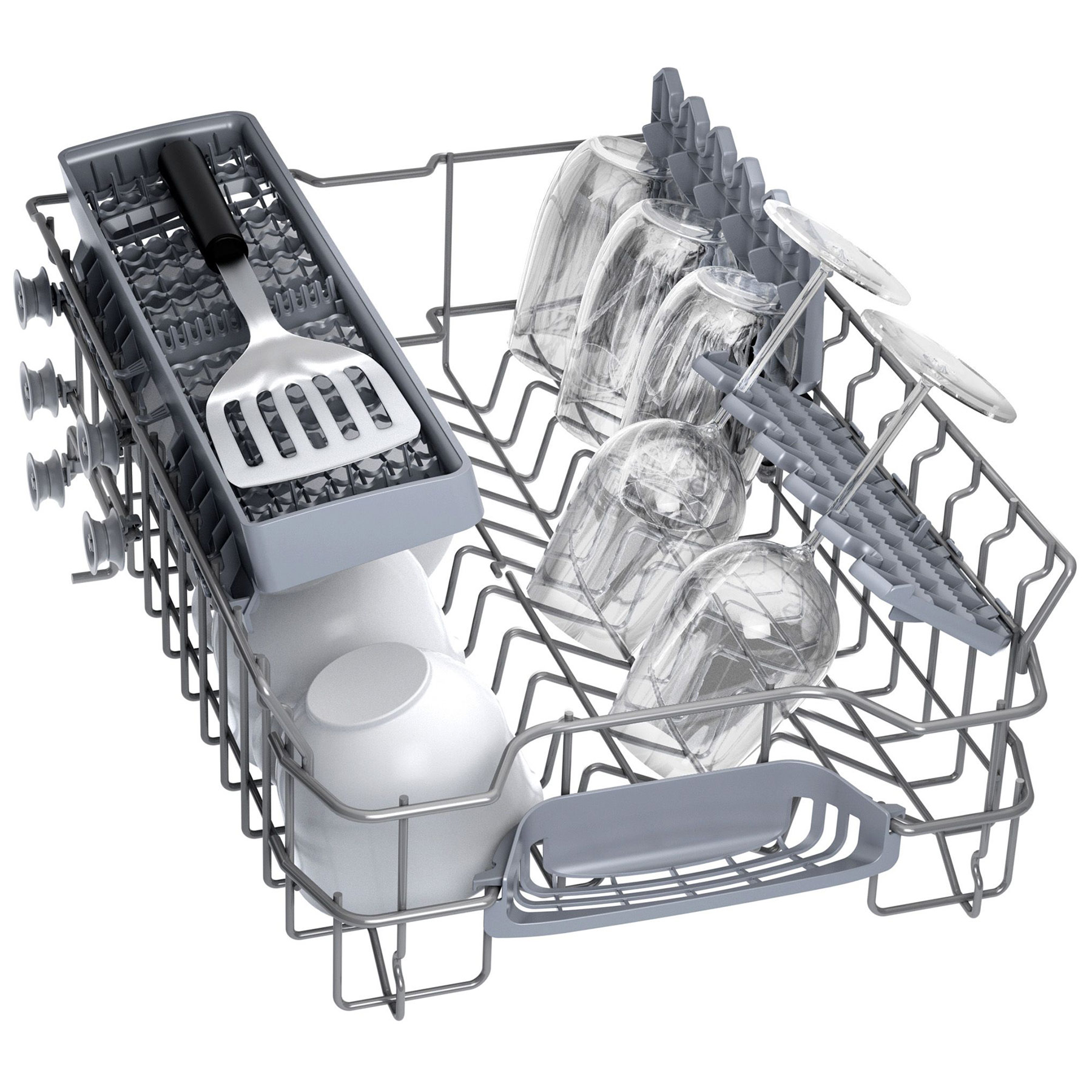 Bosch SPS2IKW01G Series 2 45cm Slimline Dishwasher in White 9 Place F, photo 4