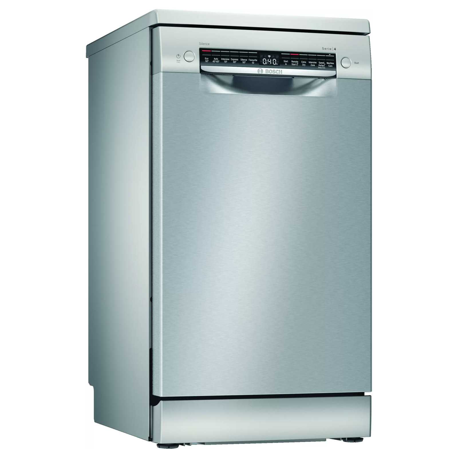 Image of Bosch SPS4HKI45G Series 4 45cm Dishwasher in Silver 9 Place Setting E