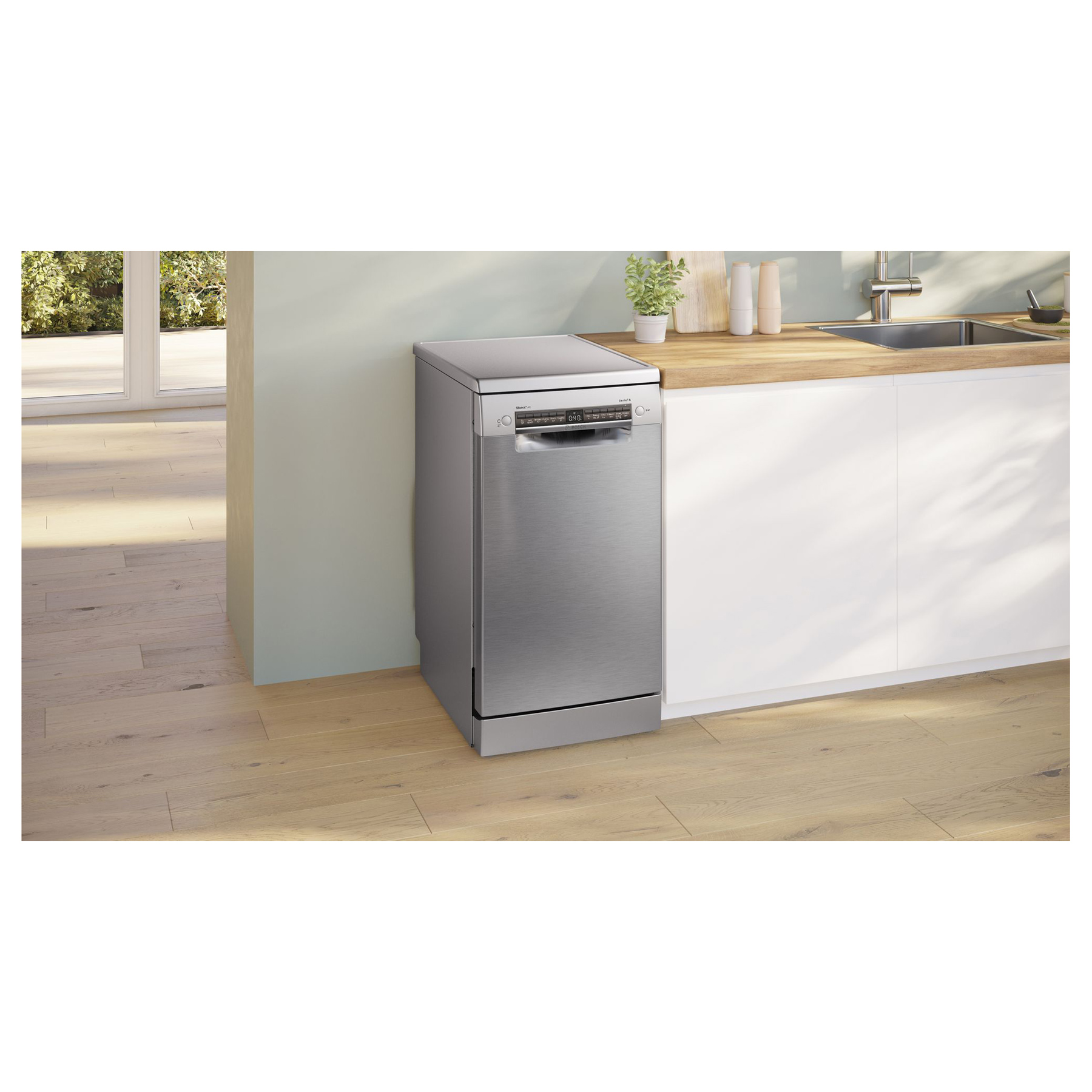 Bosch SPS4HMI14G Series 4 45cm Slimline Dishwasher in Brushed Steel 10, photo 2