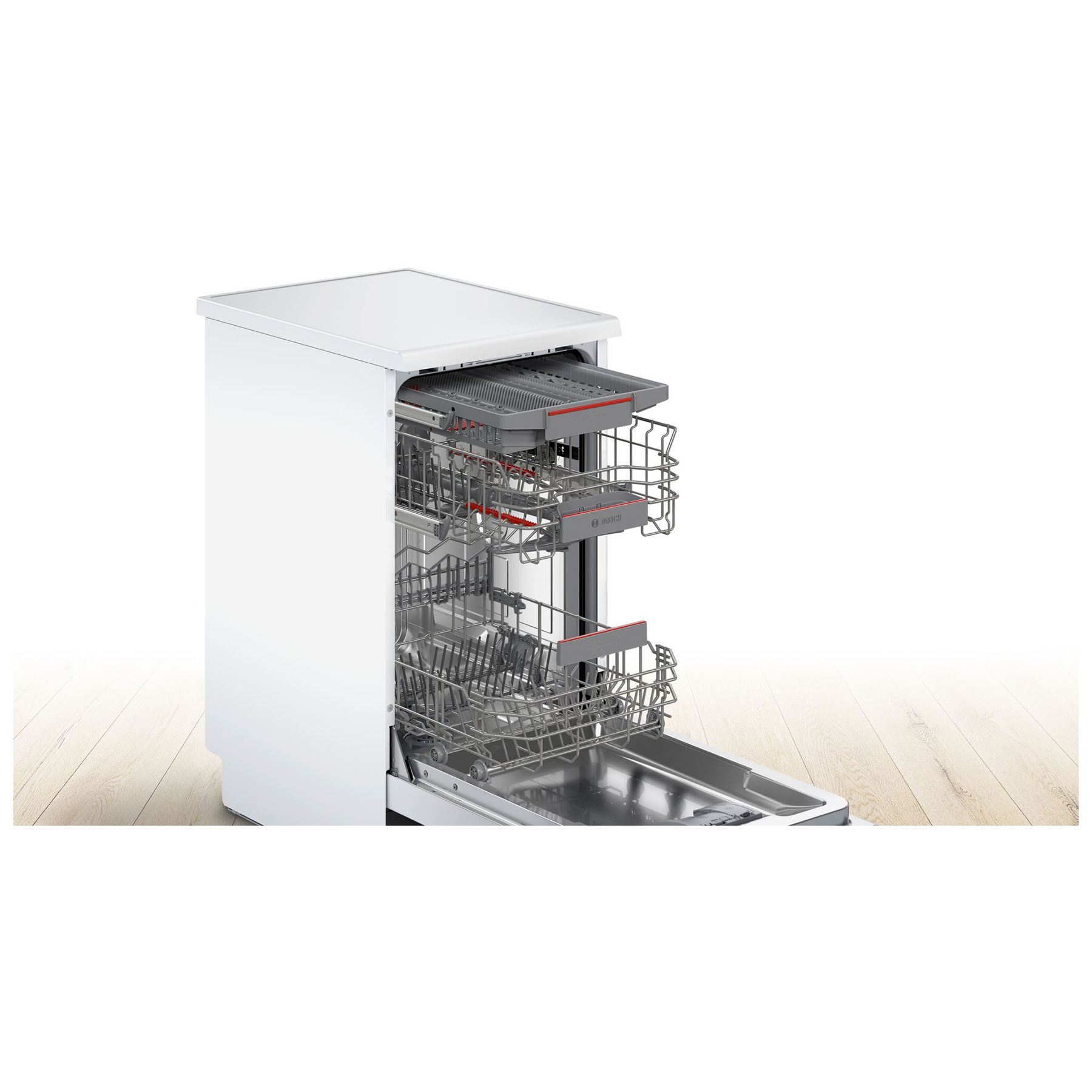 Bosch SPS4HMW49G Series 4 45cm Slimline Dishwasher in White 10 Place S, photo 2