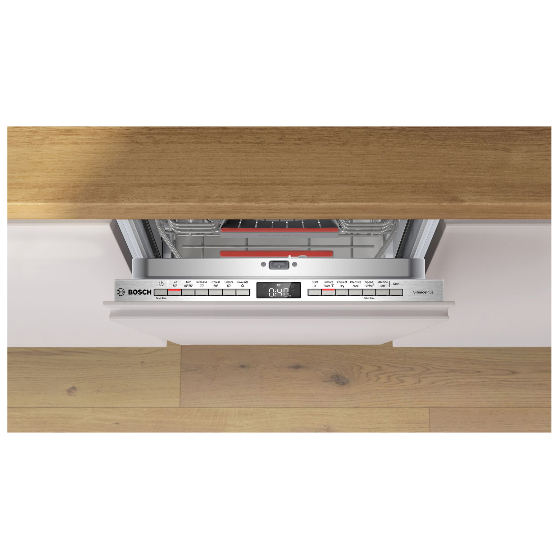 Bosch SPV4EMX17G Series 4 45cm Fully Integrated Slimline Dishwasher 10, photo 3