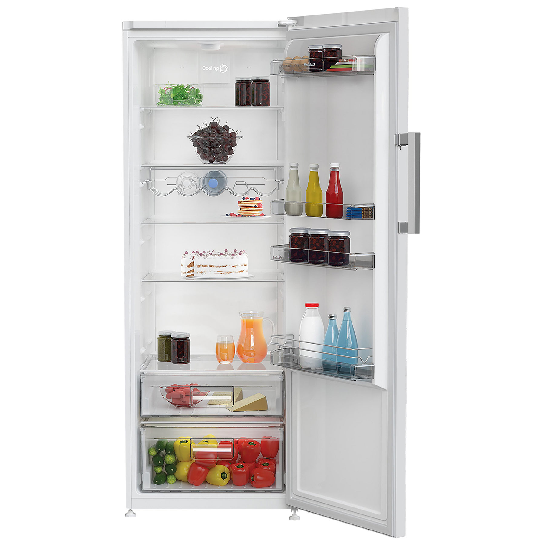 Blomberg SSM4671P Tall Freestanding Larder Fridge White, photo 3