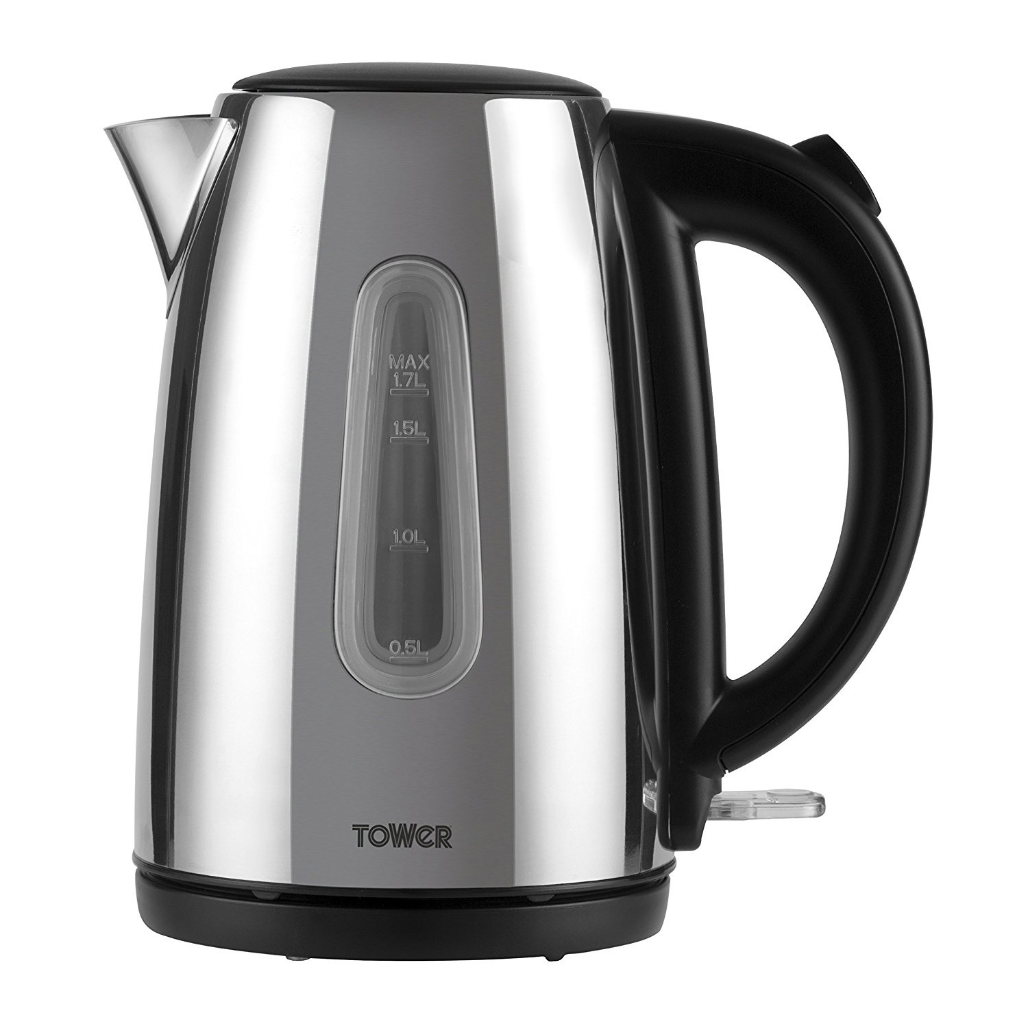 Tower T10015P 1 7 Litre Jug Kettle in Polished St Steel 3 0 kW Rapid